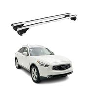 Lockable Roof Rack Cross Bars Carrier for Infiniti FX35 FX45 2003-2008 TÜV Gray