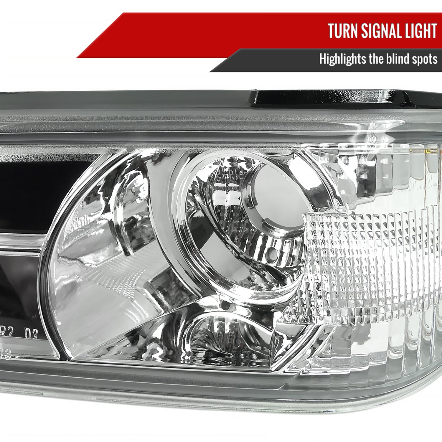 2004-2012 Chevy Colorado/GMC Canyon Headlights Corner Signal Lights Chrome