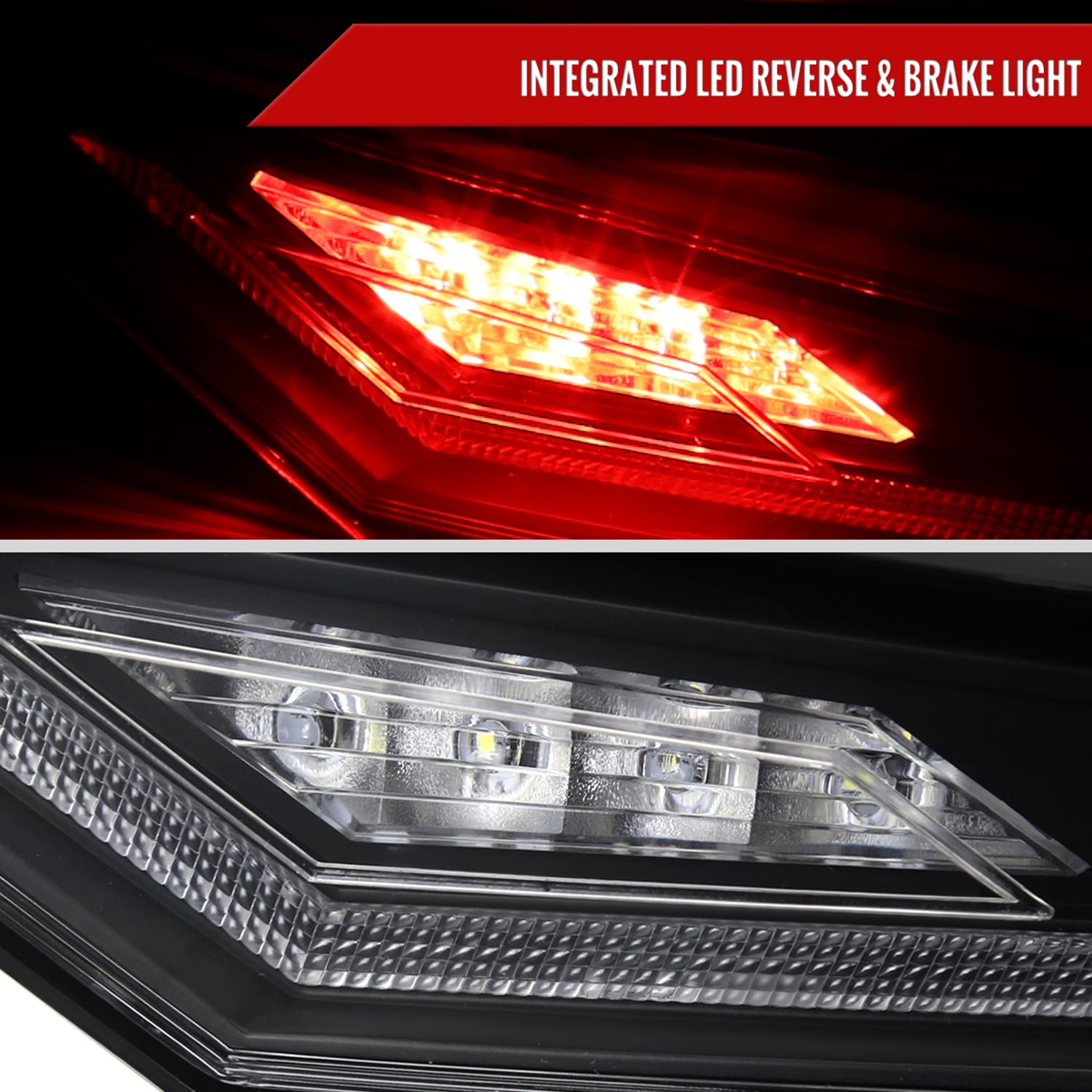 2018-2022 Toyota Camry LED Tail Lights Signal Lamps Matt Black/Clear