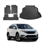 2012-2016 Honda CR-V 4.gen Floor Mats & Cargo Liner Full Set All Weather Black
