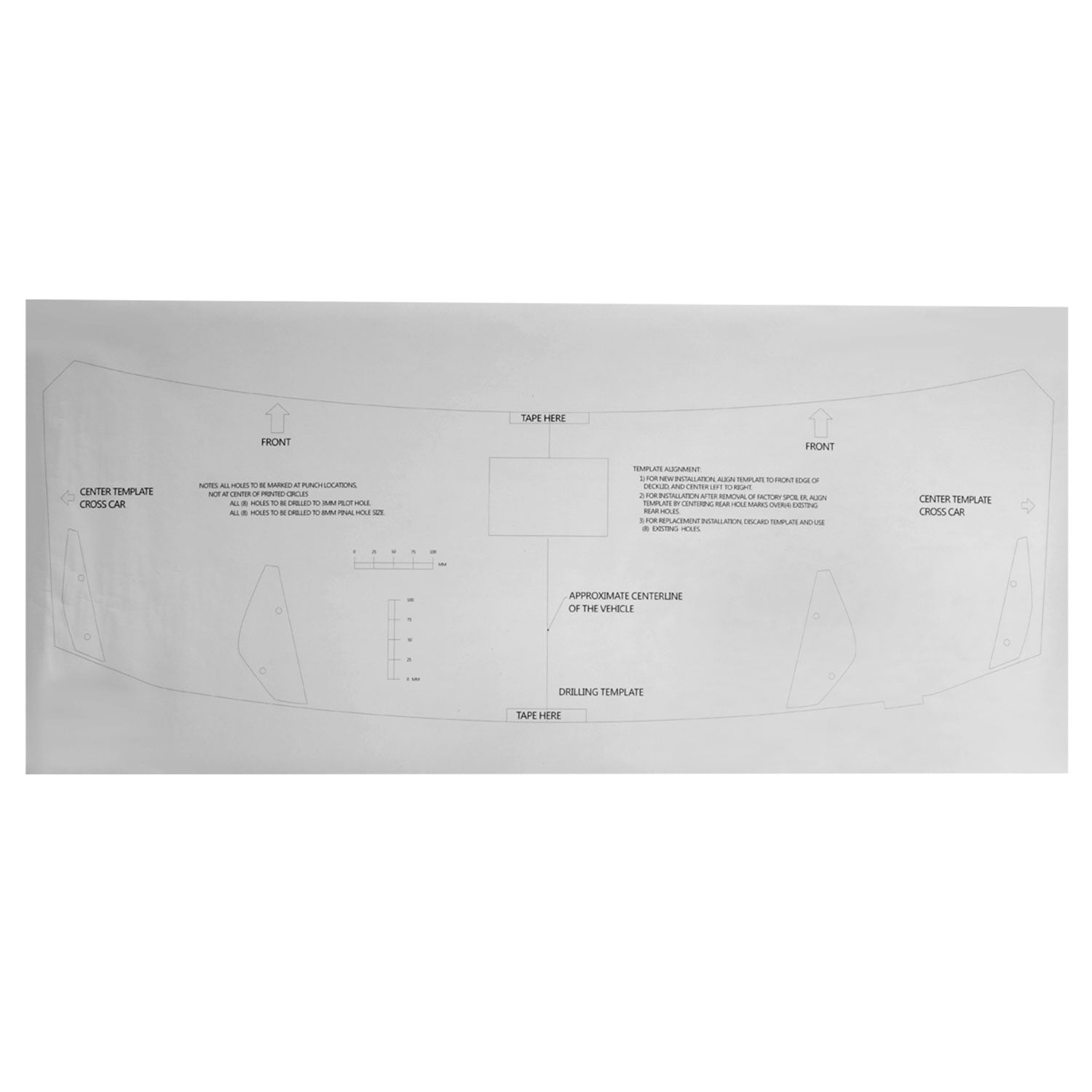 2010-2014 Ford Mustang Matte Black 4-Pedestal Style Rear Trunk Spoiler Wing