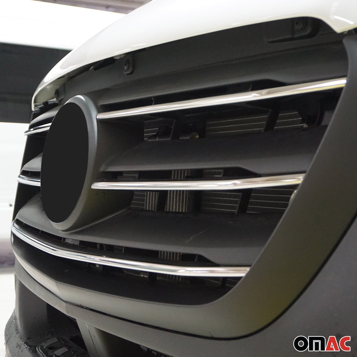 2019-2025 Mercedes Sprinter W907 910 Front Bumper Grill Trim Stainless Steel 5x