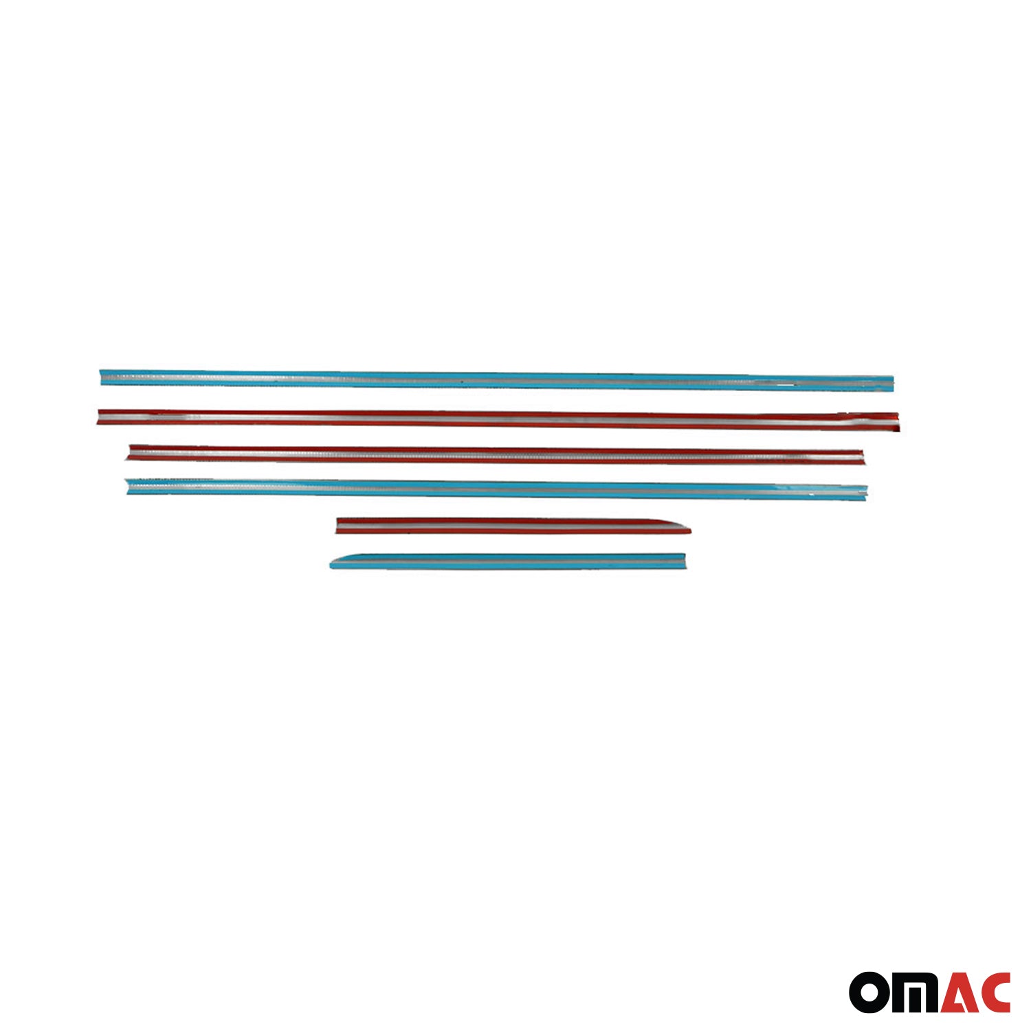 2015-2019 Volkswagen Golf SportWagen Window Molding Trim Streamer Stainless Steel