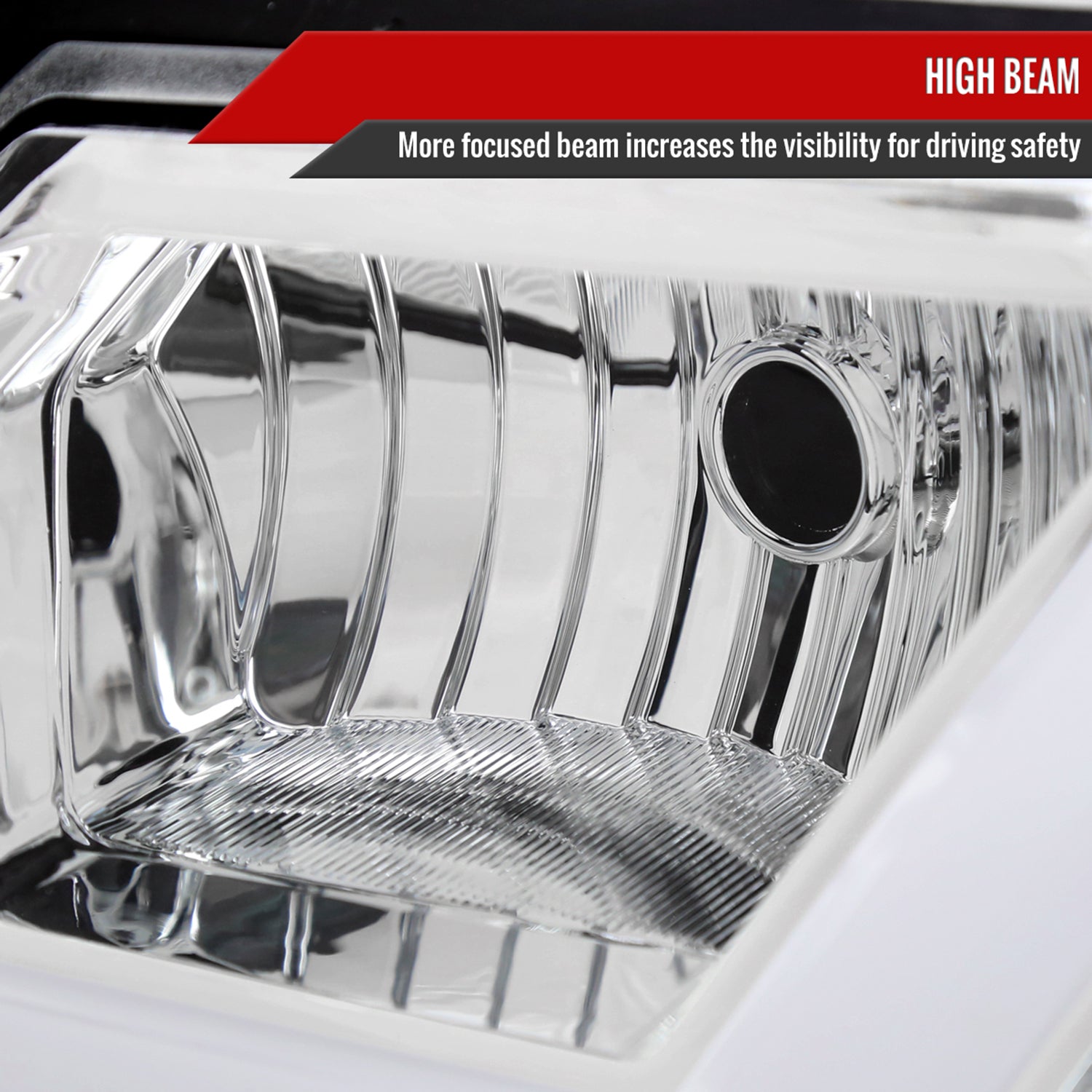 2000-2005 Chevy Impala LED Bar Factory Style Headlights Chrome/Clear Lens