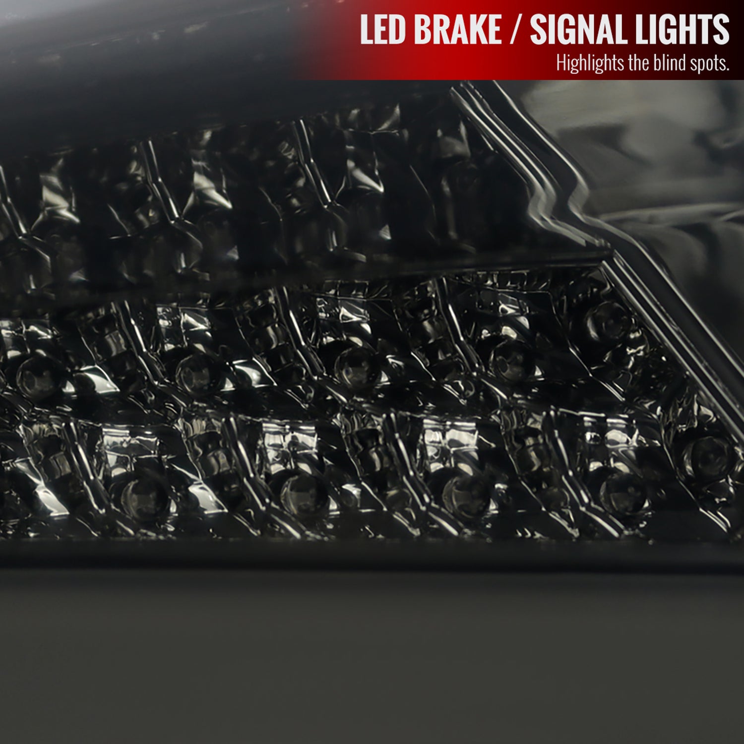 2015-2019 Ford Focus Hatchback LED Tail Lights Chrome Housing/Smoke Lens