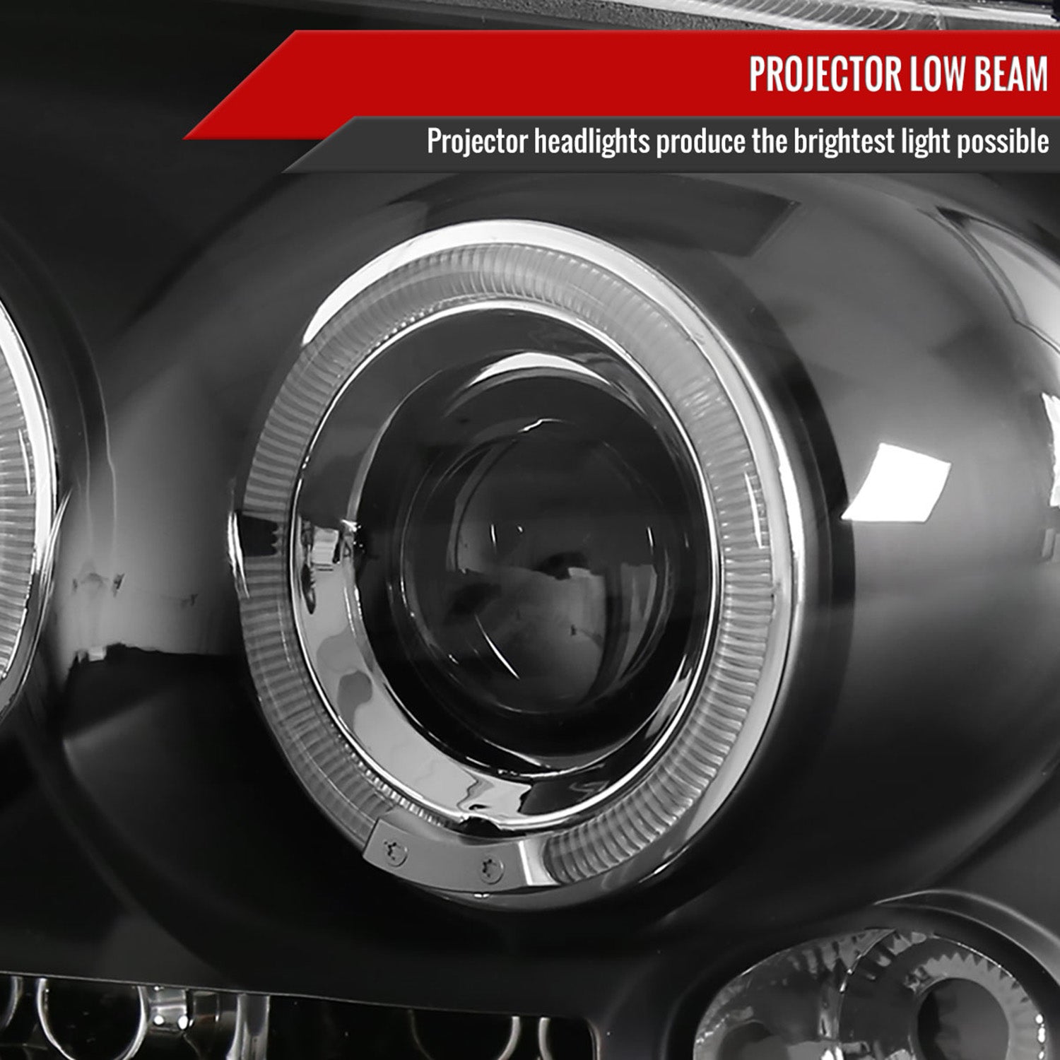 2004-2008 Ford F-150/ 06-2008 Lincoln Mark LT Dual Halo Headlights Matte Black