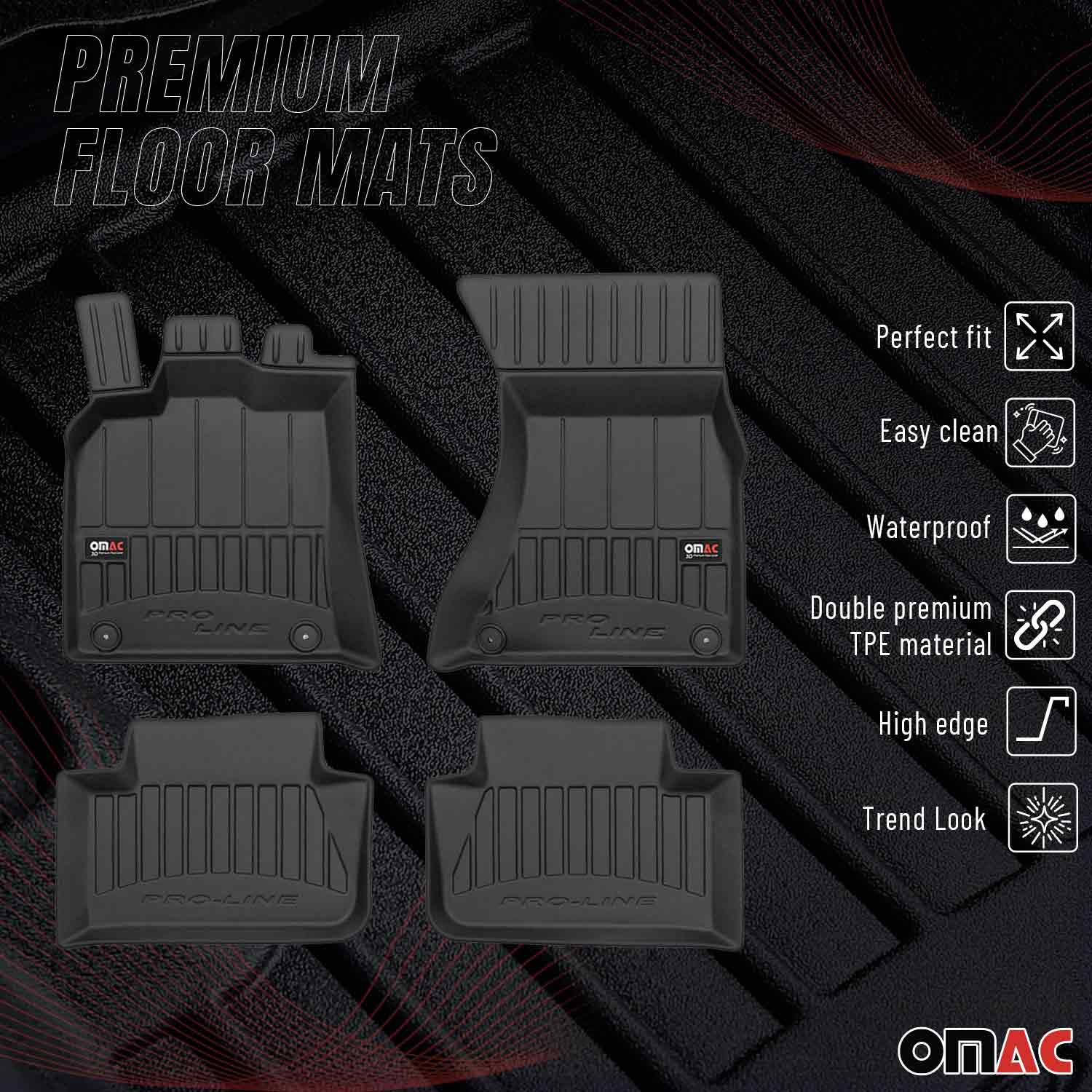 2015-2026 Porsche Macan 1.gen Premium Floor Mats Liners Full Set All Weather Heavy Duty