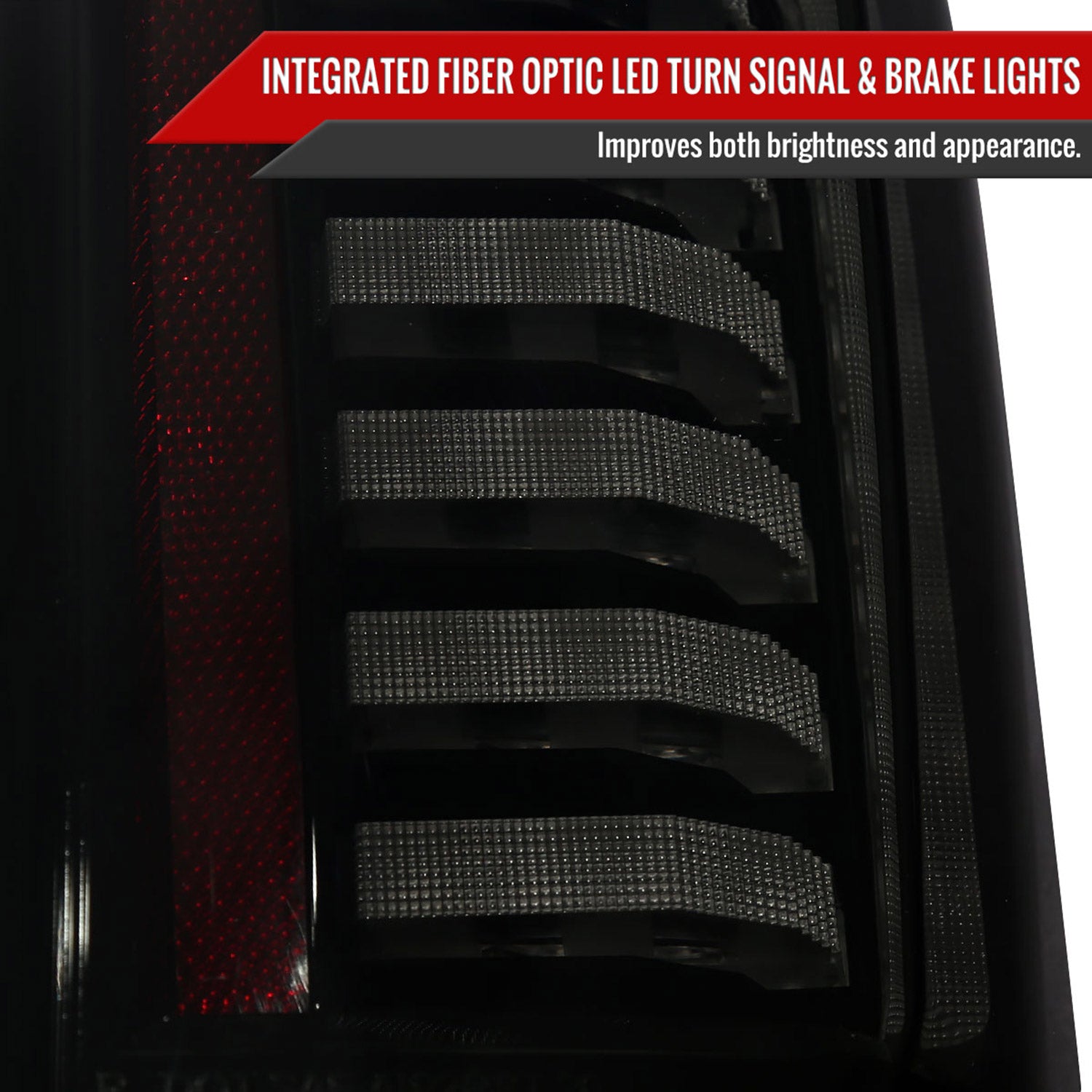 2019-2023 Chevy Silverado 1500/2500HD/3500HD LED Tail Lights Matt Black/Smoke