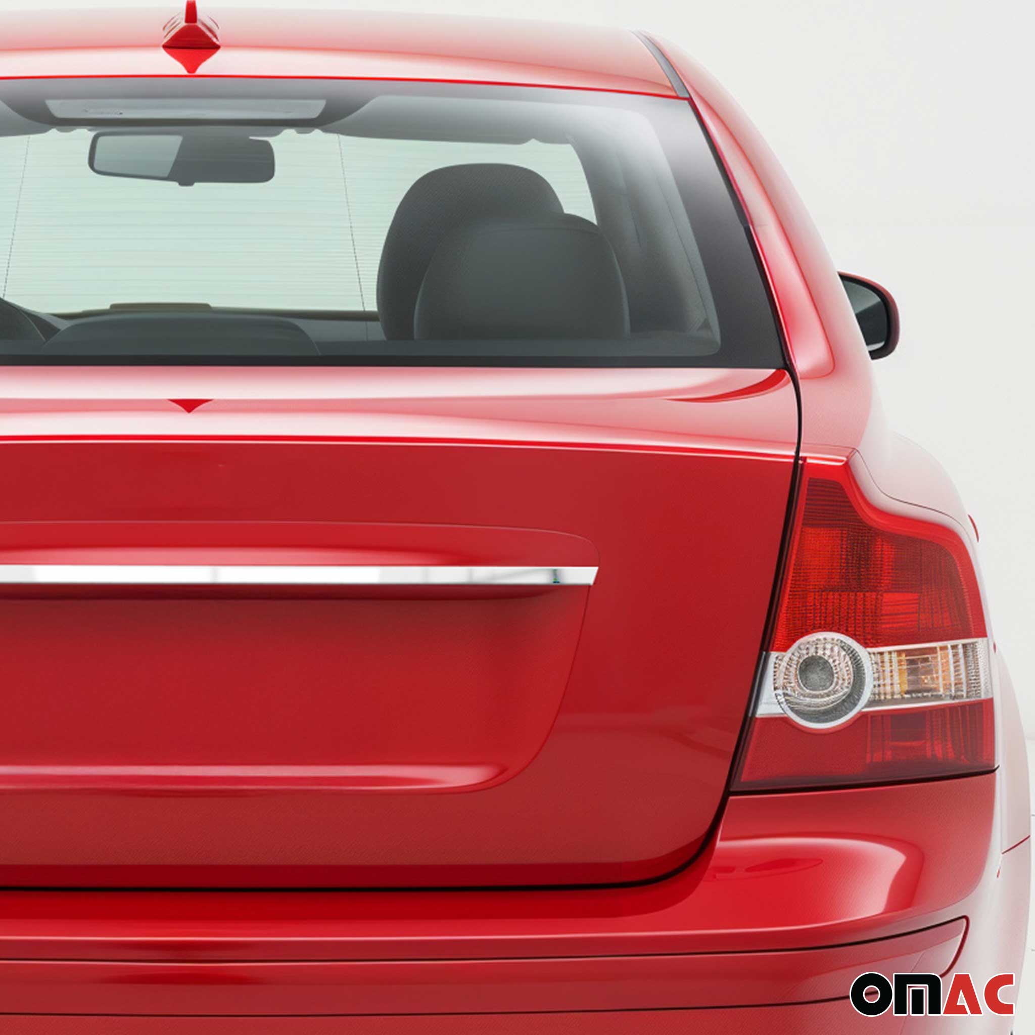 2004-2012 Volvo S40 Rear Trunk Tailgate Door Handle Cover Stainless Steel Silver