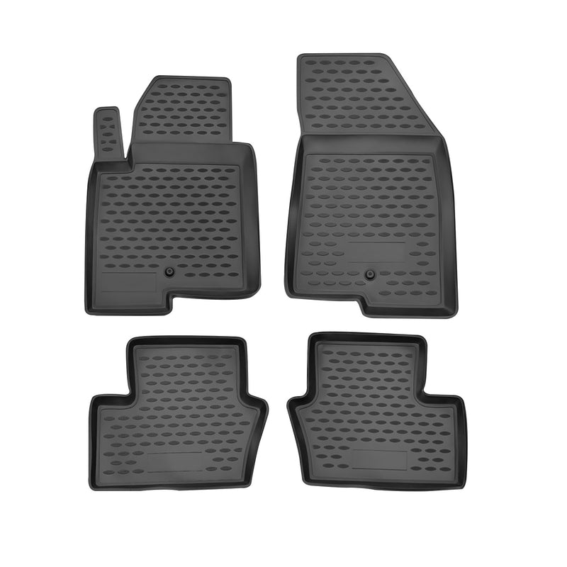 2007-2017 Jeep Patriot Floor Mats Liners Full Set All Weather Black