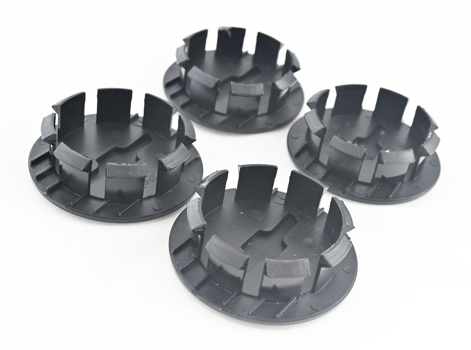 2013-2024 Chevrolet Malibu Licensed Wheel Cap Emblem Set Gloss Black 4Pcs ABS Plastic