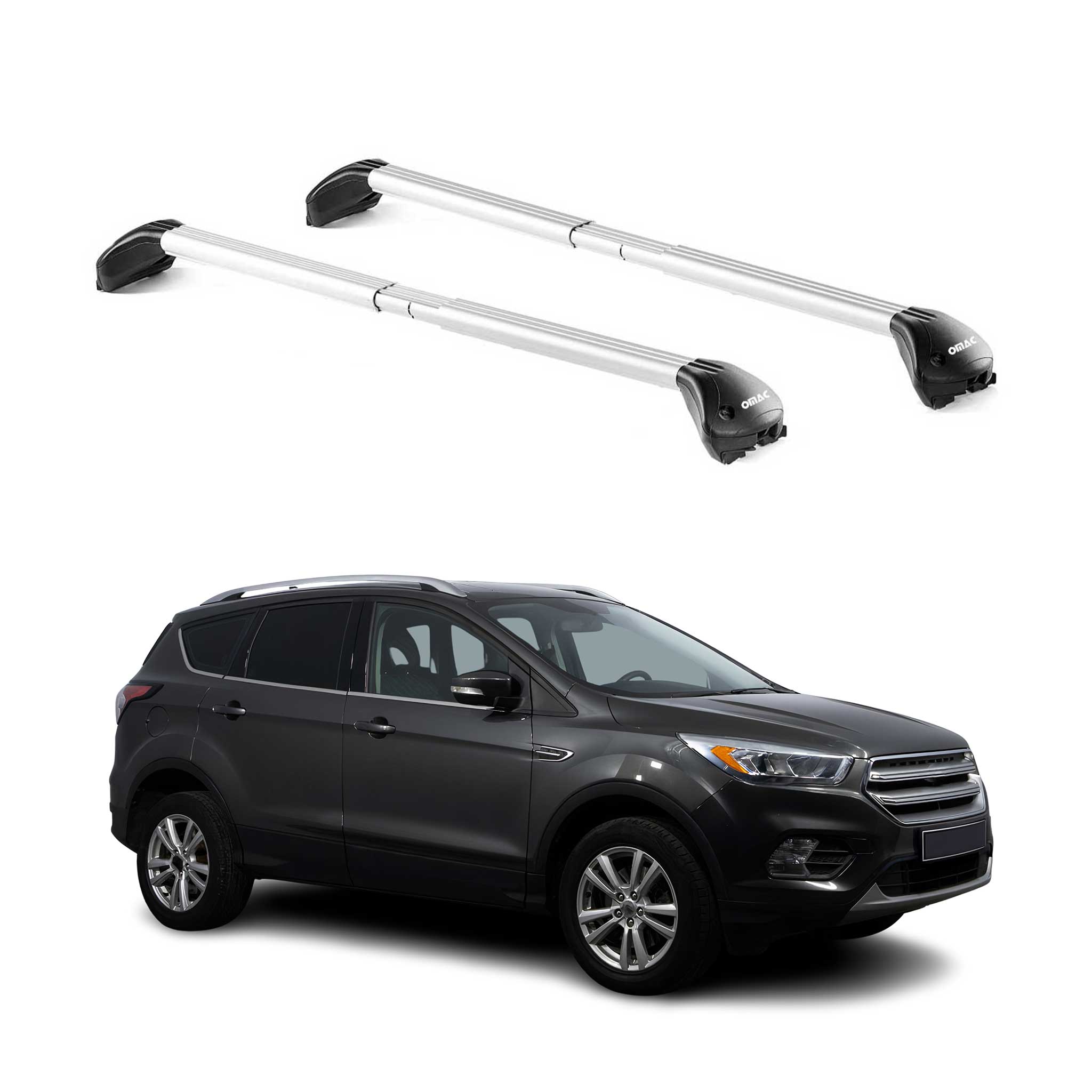 2013-2019 Ford Escape Roof Rack Cross Bars Silver