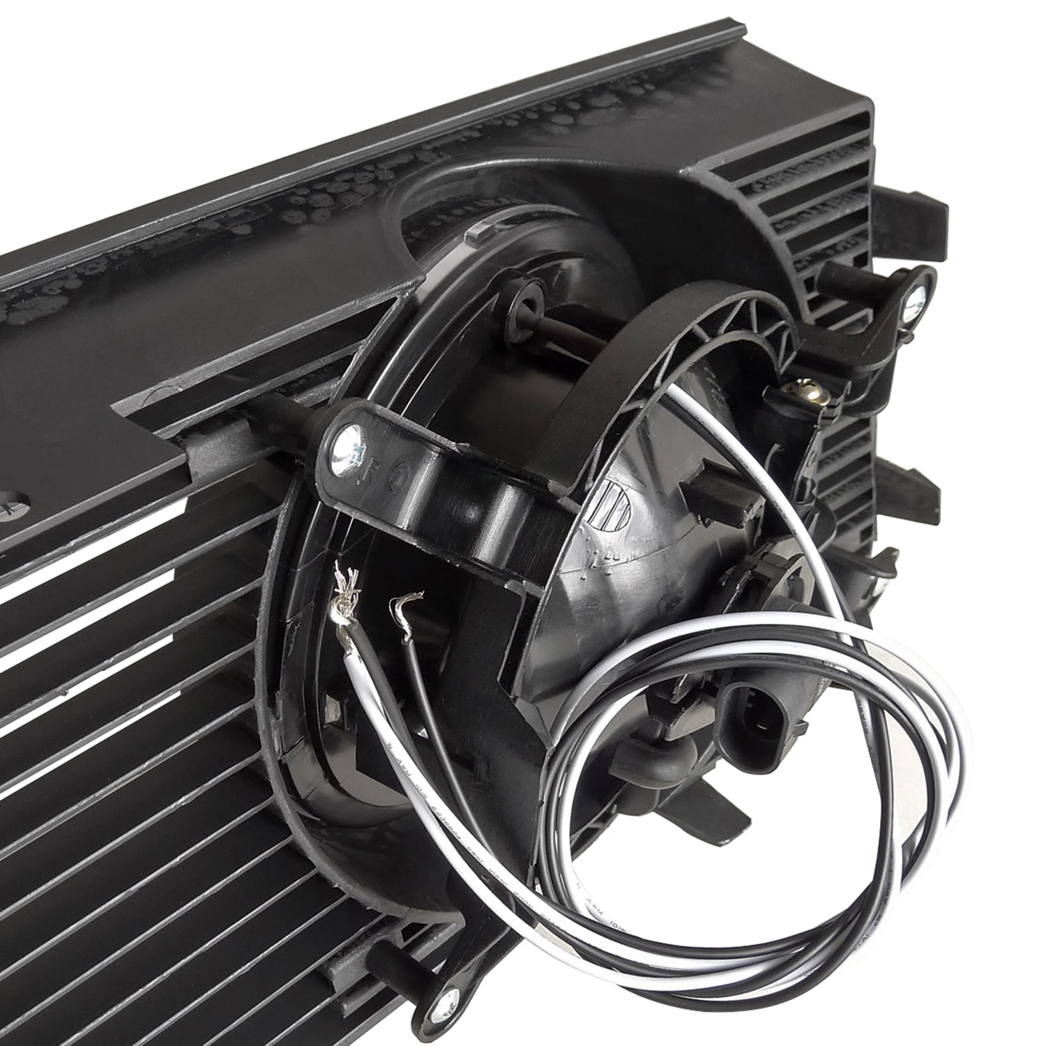 2005-2009 Ford Mustang V6 Black ABS Grille w/ Dual H10 Fog Lights