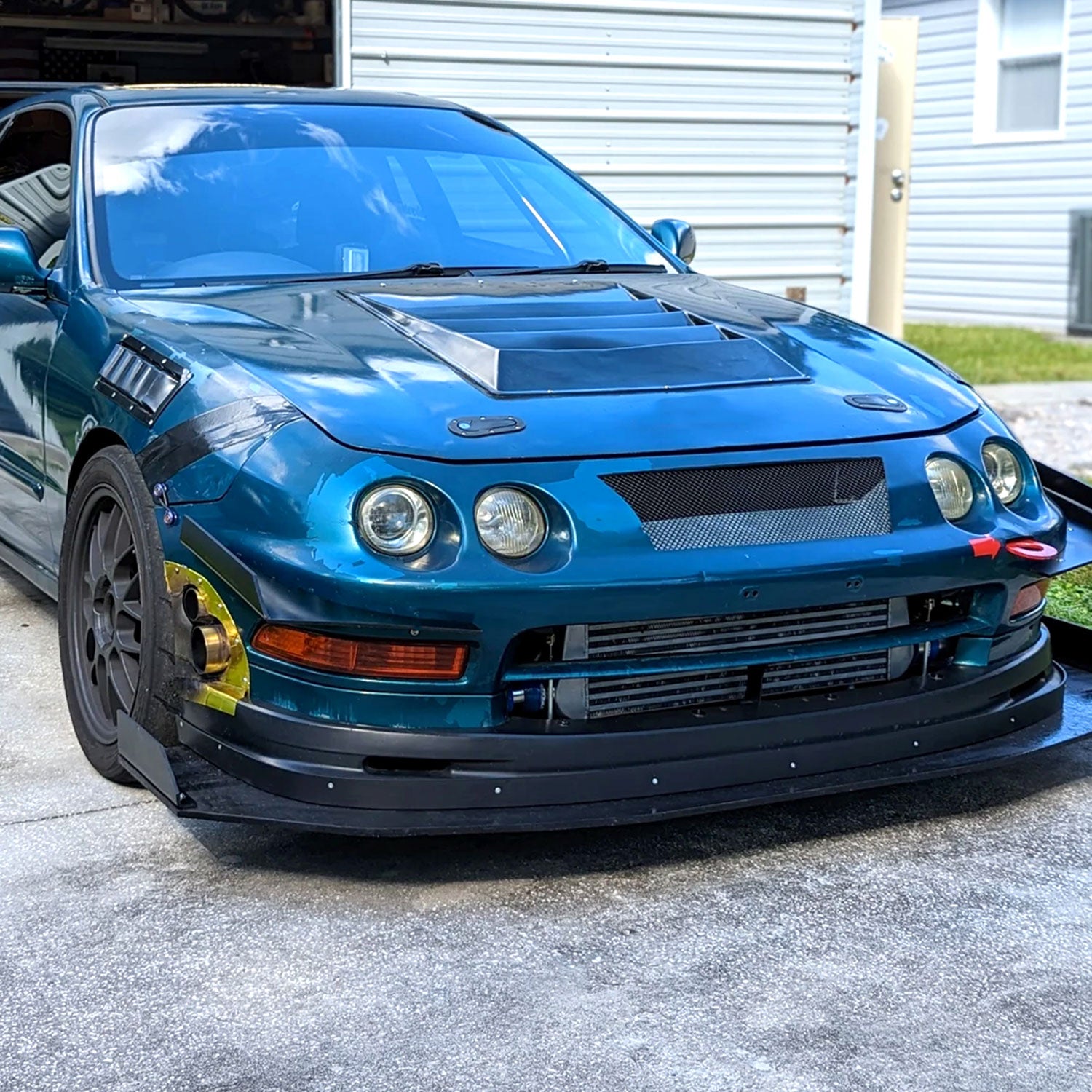 1994-1997 Accura Integra Bumper Lights Chrome Housing/Amber Lens