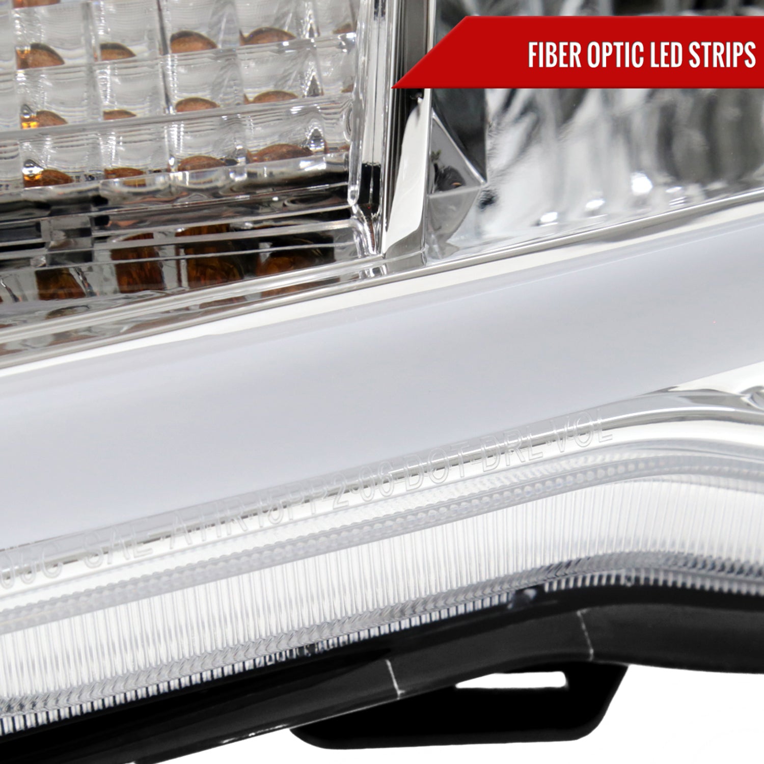 2005-2011 Toyota Tacoma LED Bar Factory Style Headlights Chrome/Clear Lens