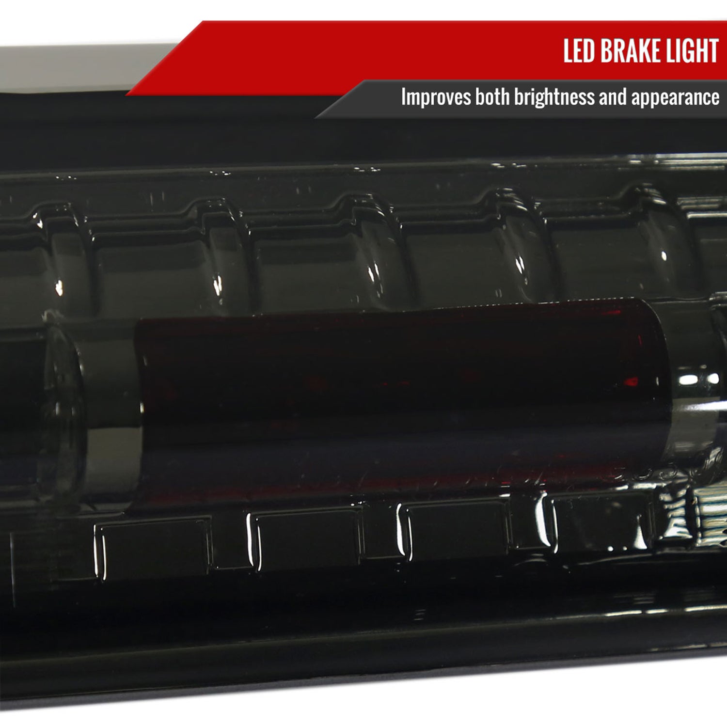2009-2013 Dodge RAM SMD LED 3rd Brake Light Chrome Housing/Smoke Lens