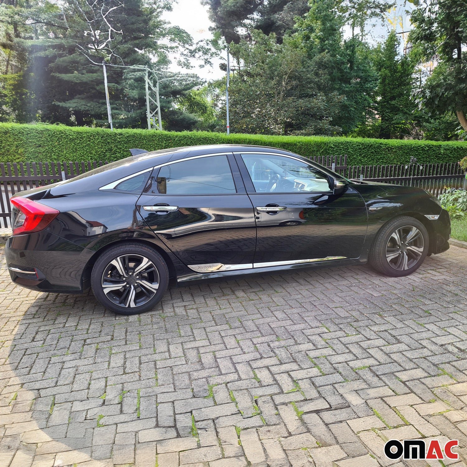 2016-2021 Honda Civic Sedan Side Door Molding Trim Stainless Steel