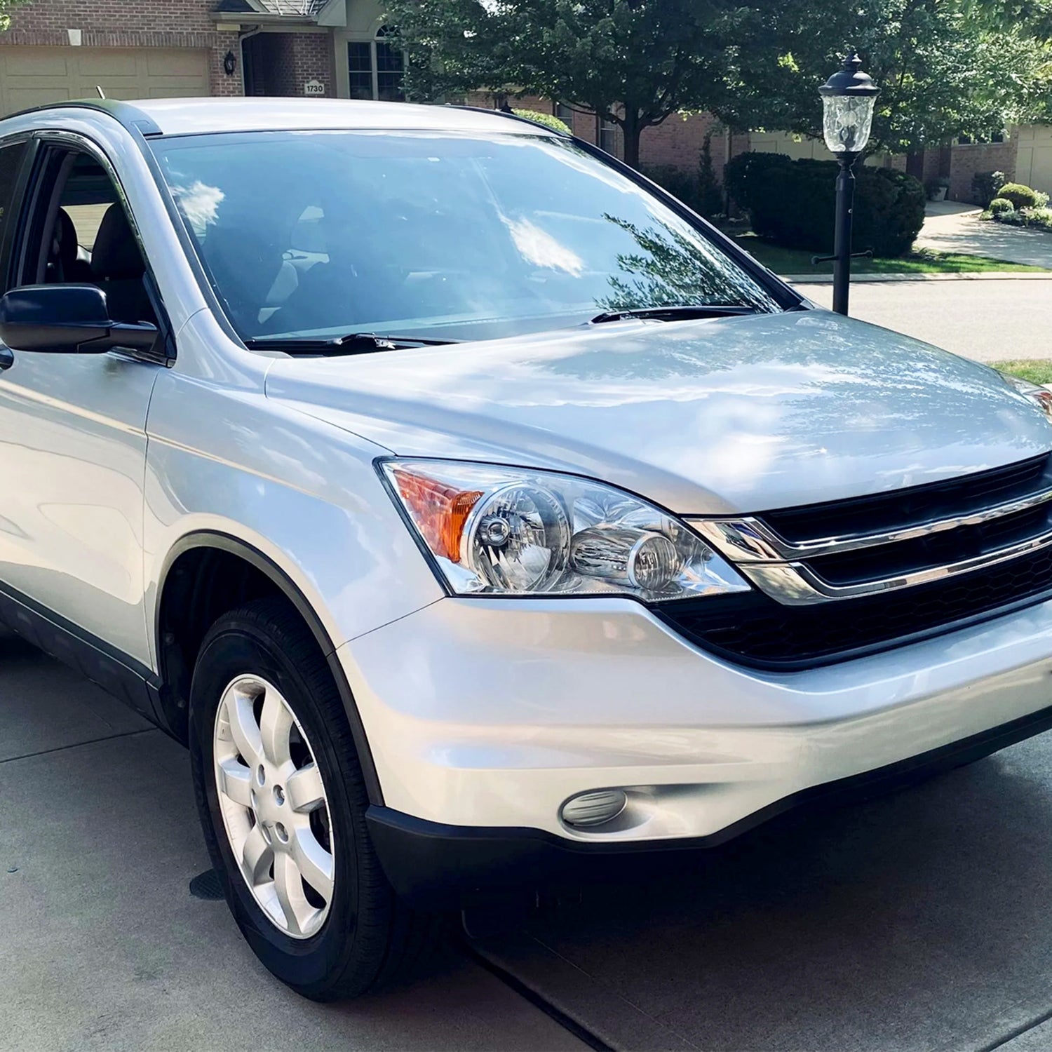 2007-2011 Honda CR-V Factory Style Headlights Chrome Housing/Clear Lens