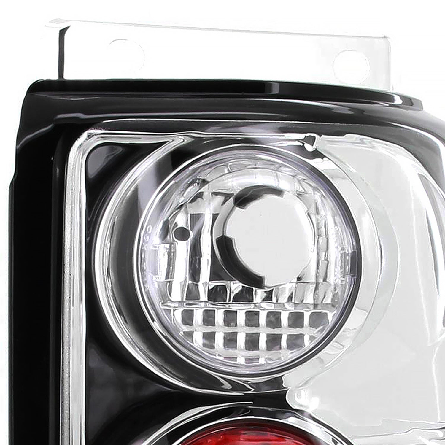1995-1997 Ford Explorer Tail Lights Chrome Housing/Clear Lens