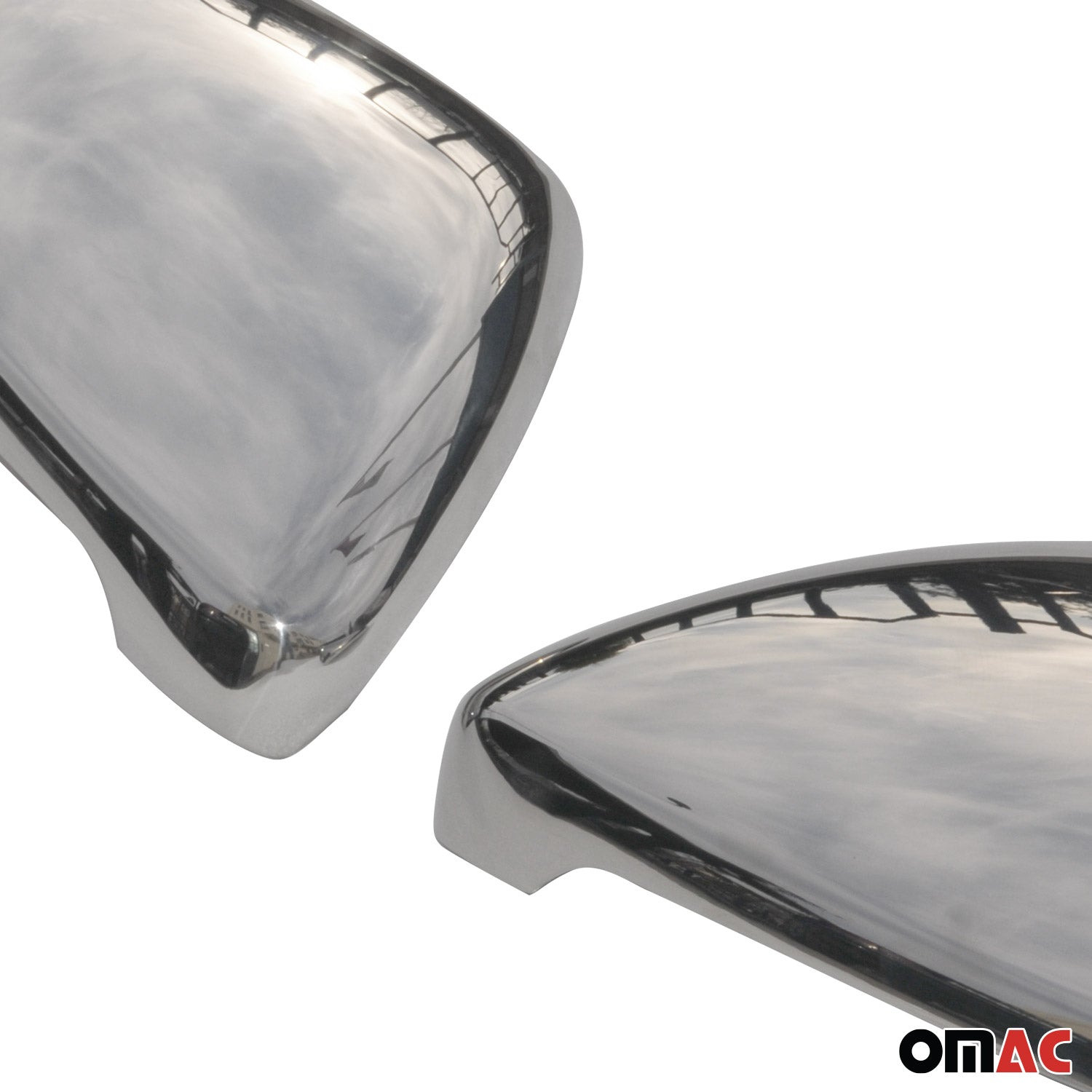 2015-2021 VW Golf Mk7 Side Mirror Cover Caps Stainless Steel Silver 2 Pcs