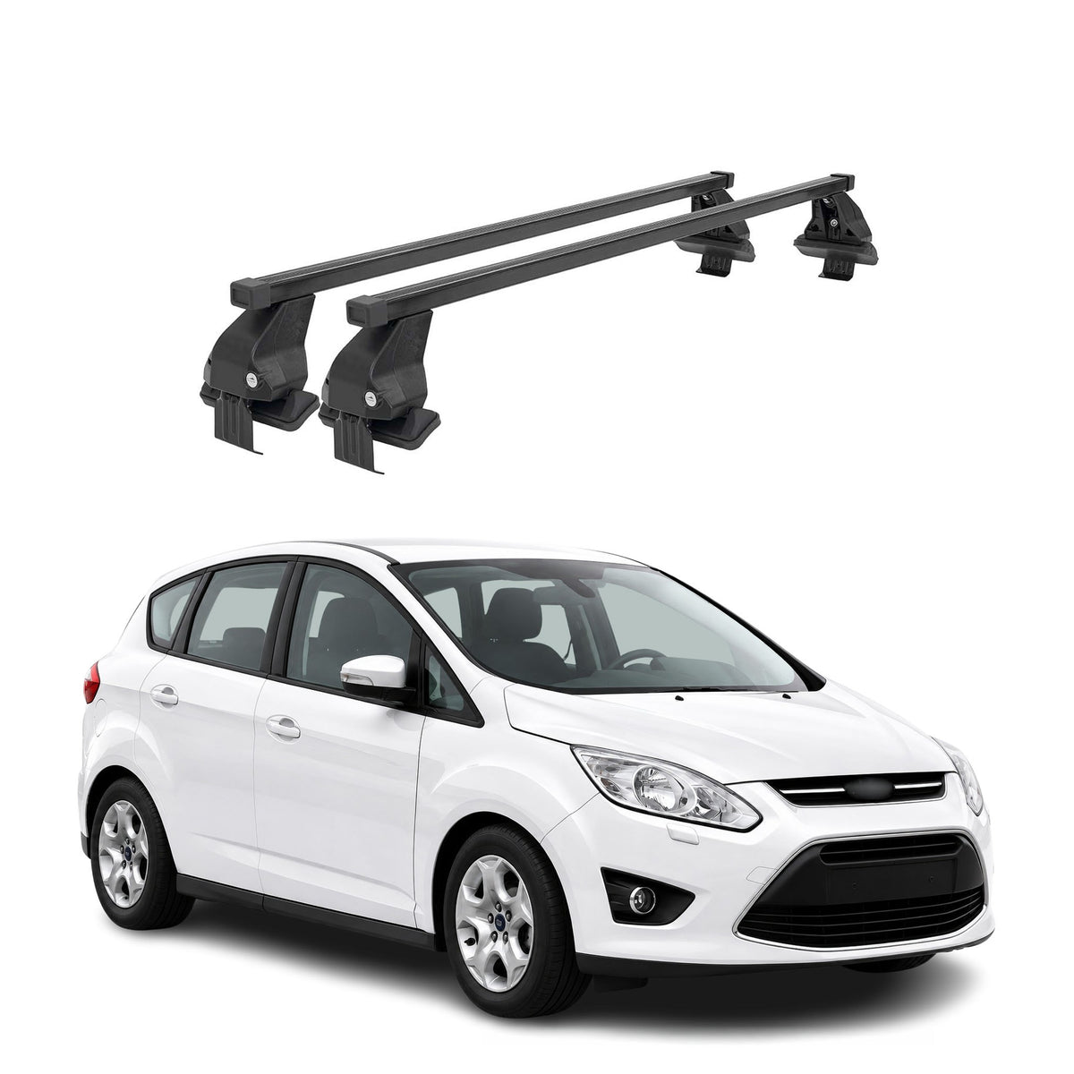 2013-2017 Ford C-Max Roof Rack Cross Bars Black