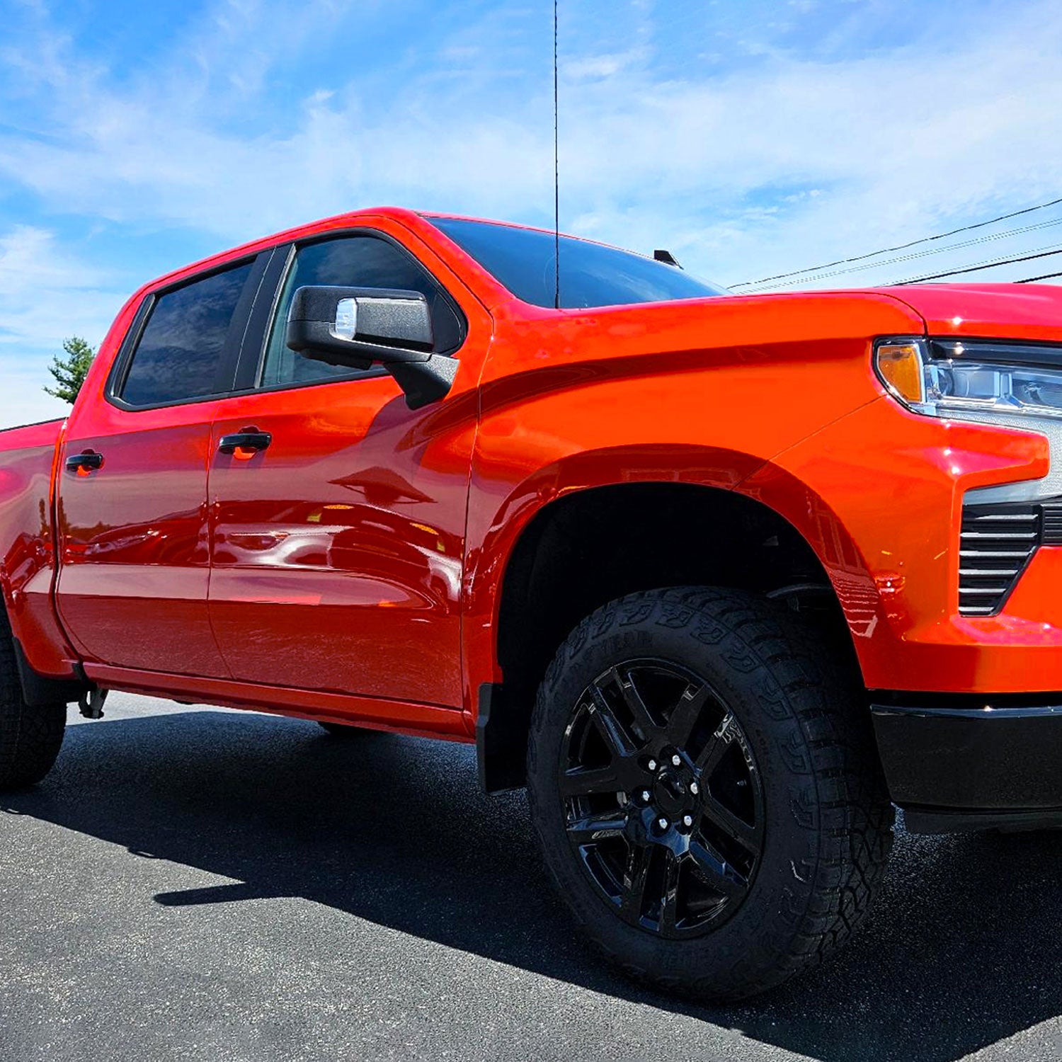 2019-2024 Chevy Silverado 1500 Black Manual Fold &Heated Side Mirror Passenger