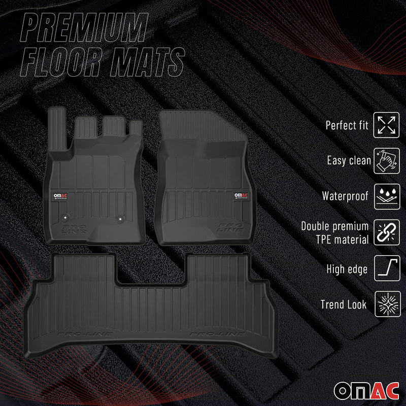 2021-2024 Chevrolet Trailblazer FWD Premium Floor Mats Liners Full Set All Weather Heavy Duty