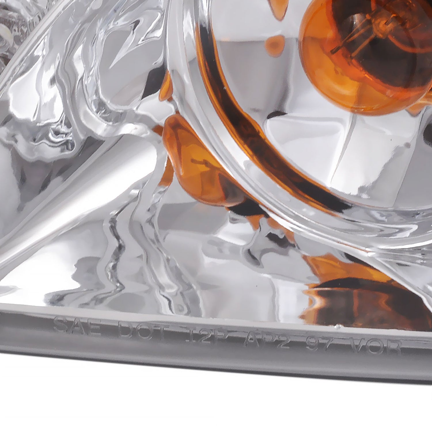 1997-2003 Pontiac Grand Prix Dual Halo Projector Headlights Chrome/Clear Lens