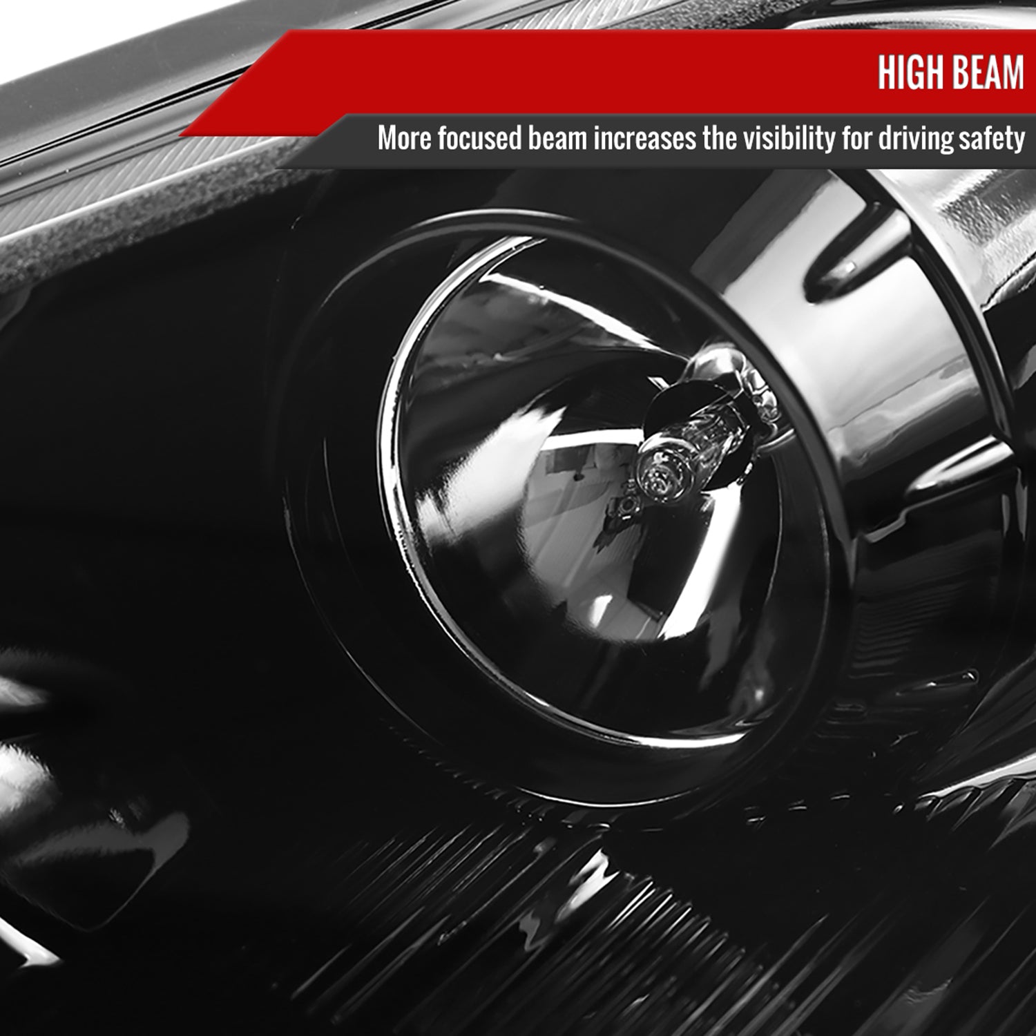 2010-2012 Hyundai Genesis Coupe Projector Headlights SMD LED Light Jet Black