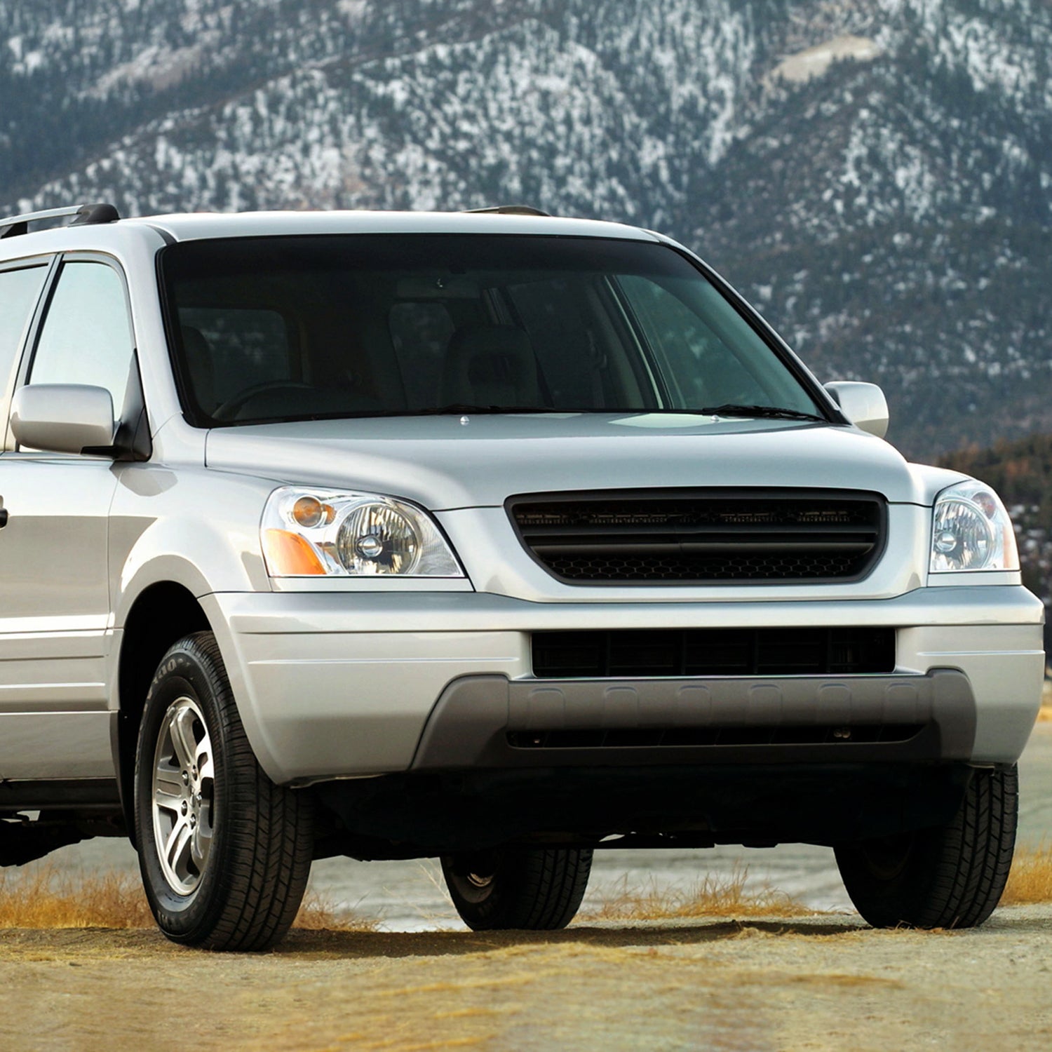 2003-2005 Honda Pilot Factory Style Headlight Chrome Housing/Clear Lens