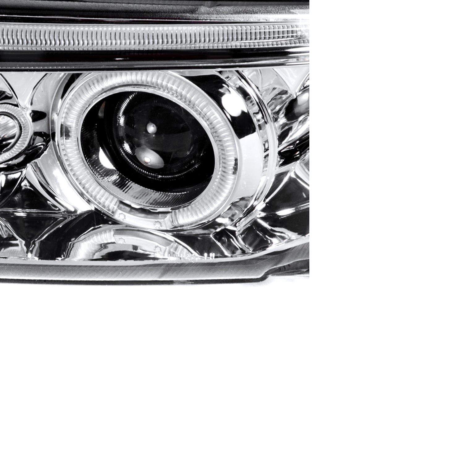 1996-1999 Audi A4 Dual Halo Projector Headlights Chrome Housing/Clear Lens