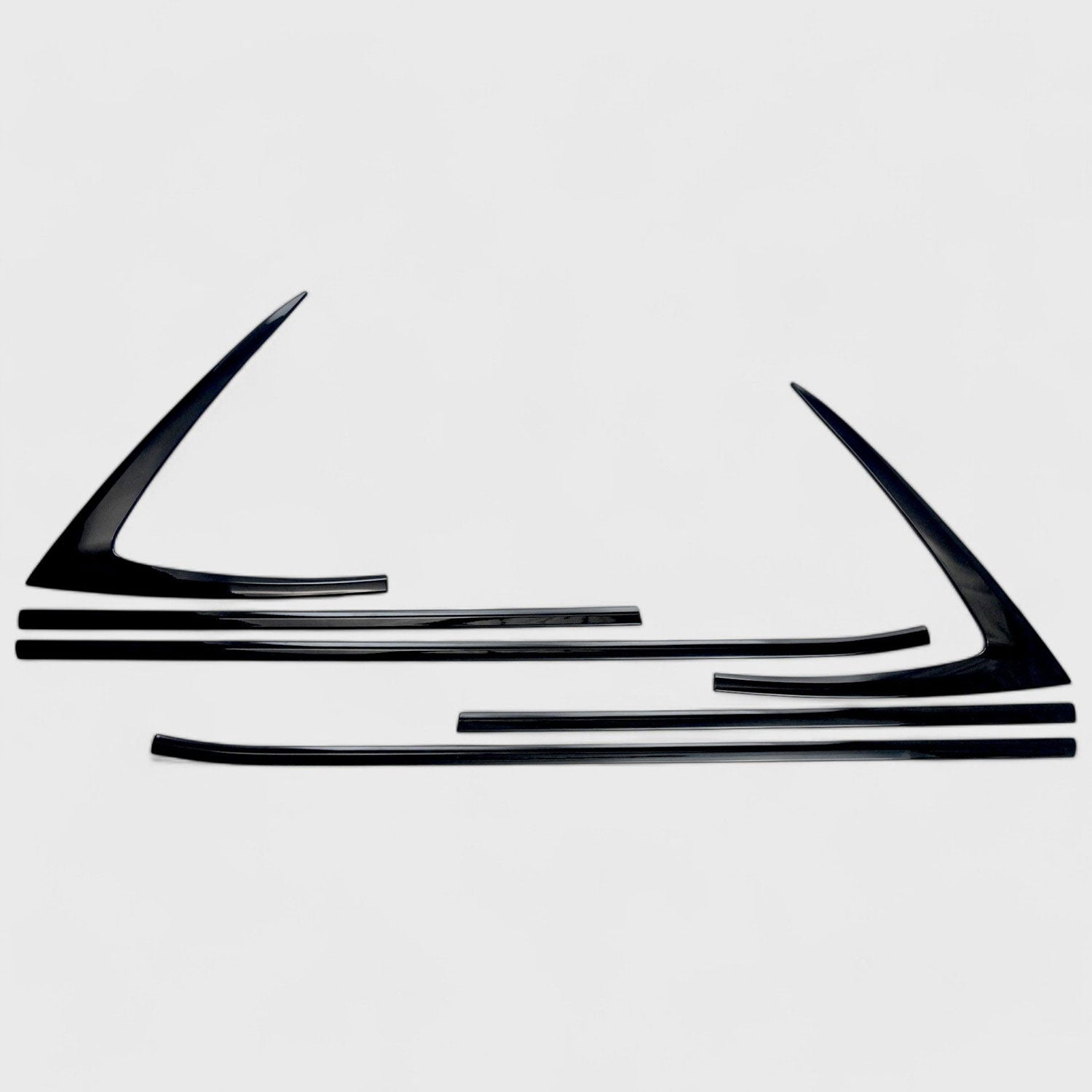 2022-2024 Chevrolet Equinox Window Trim Set Gloss Black 8Pcs ABS Plastic