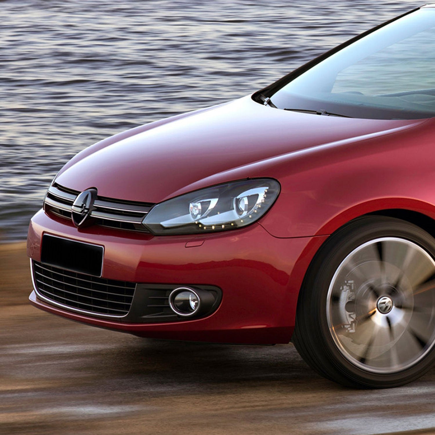 2010-2014 VW Jetta/Golf Mk6 TDI/TSI 9006 Fog Lights Kit Chrome/Clear Lens