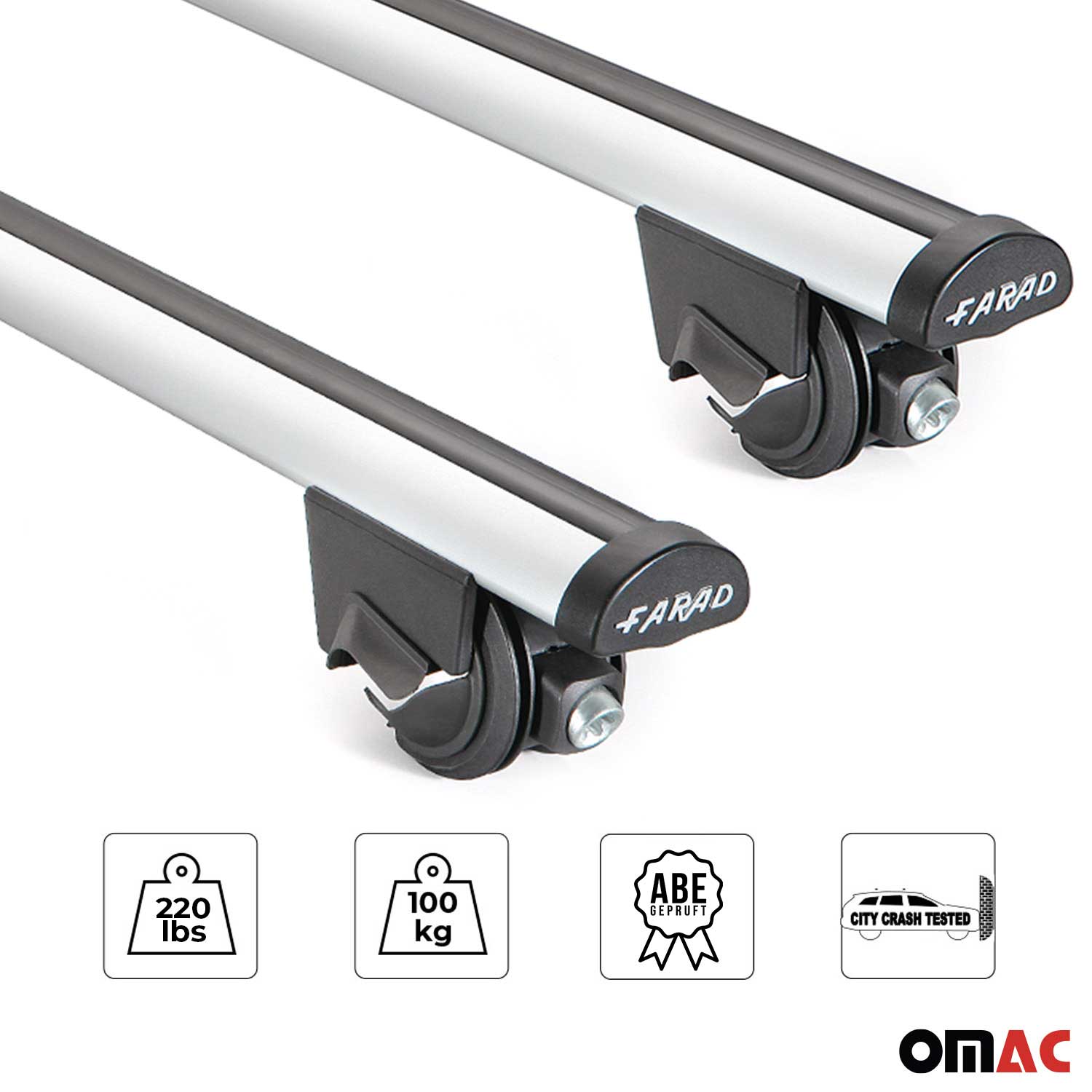 2013-2022 Buick Encore Roof Rack Cross Bars Silver
