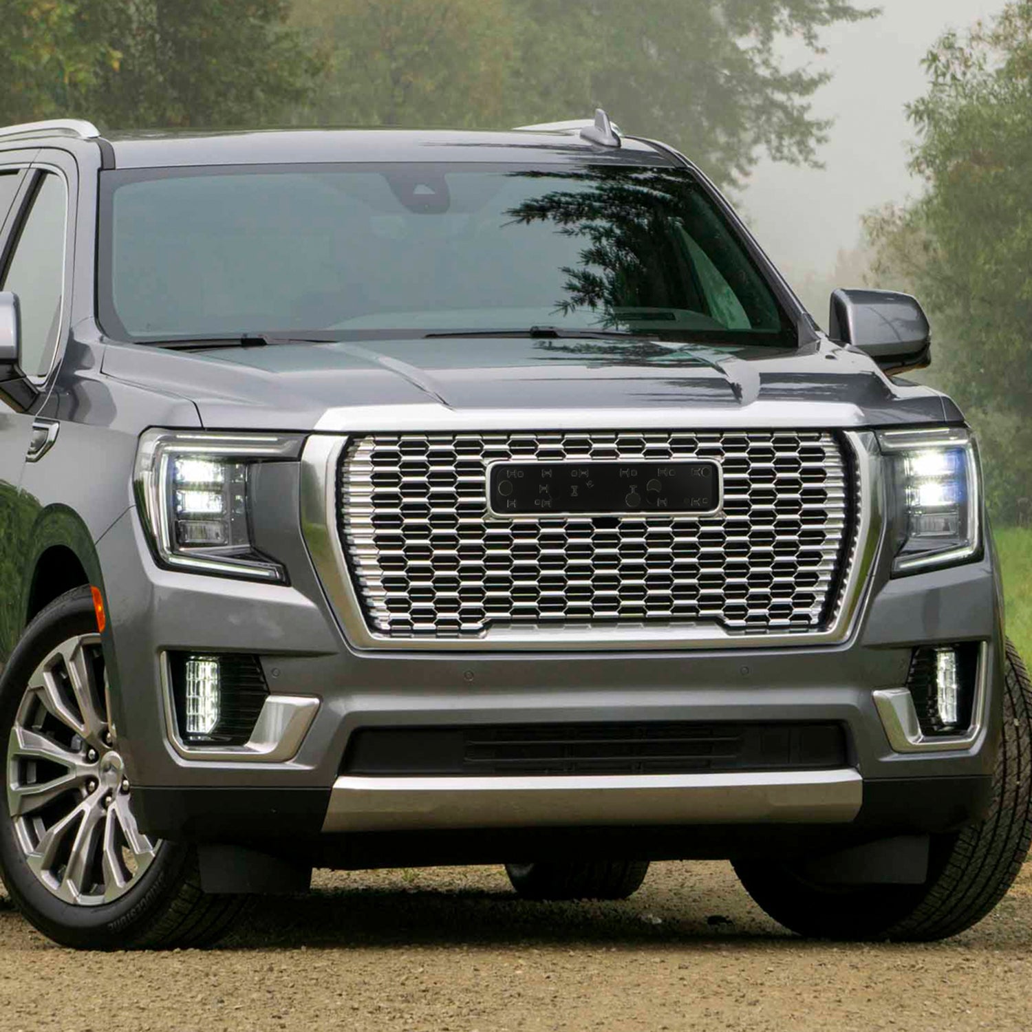 2021-2023 GMC Yukon/Yukon XL Denali Style Front Chrome Mesh Grille