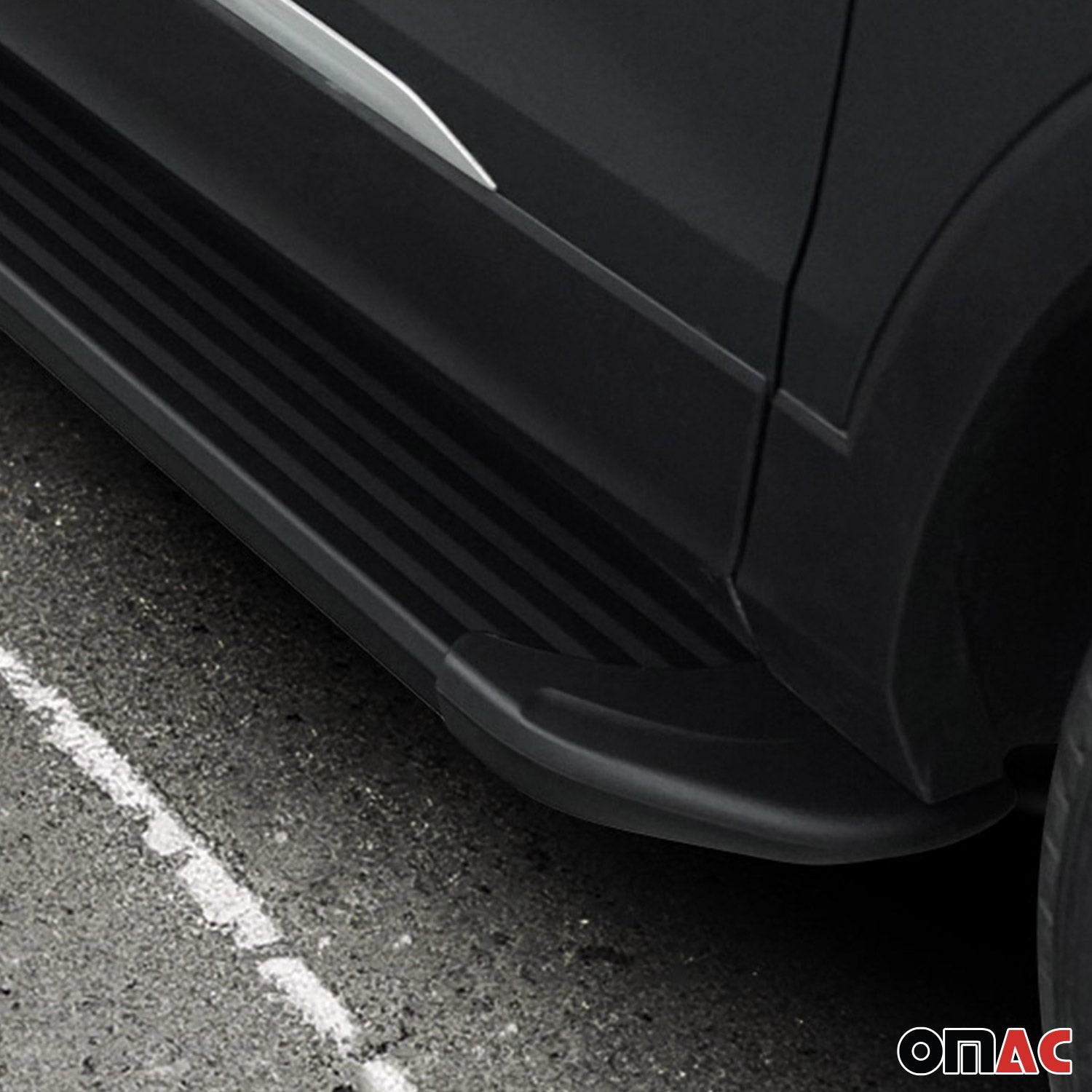Running Boards Side Step Nerf Bars for Volkswagen Tiguan 2018-2024 Black 2 Pcs