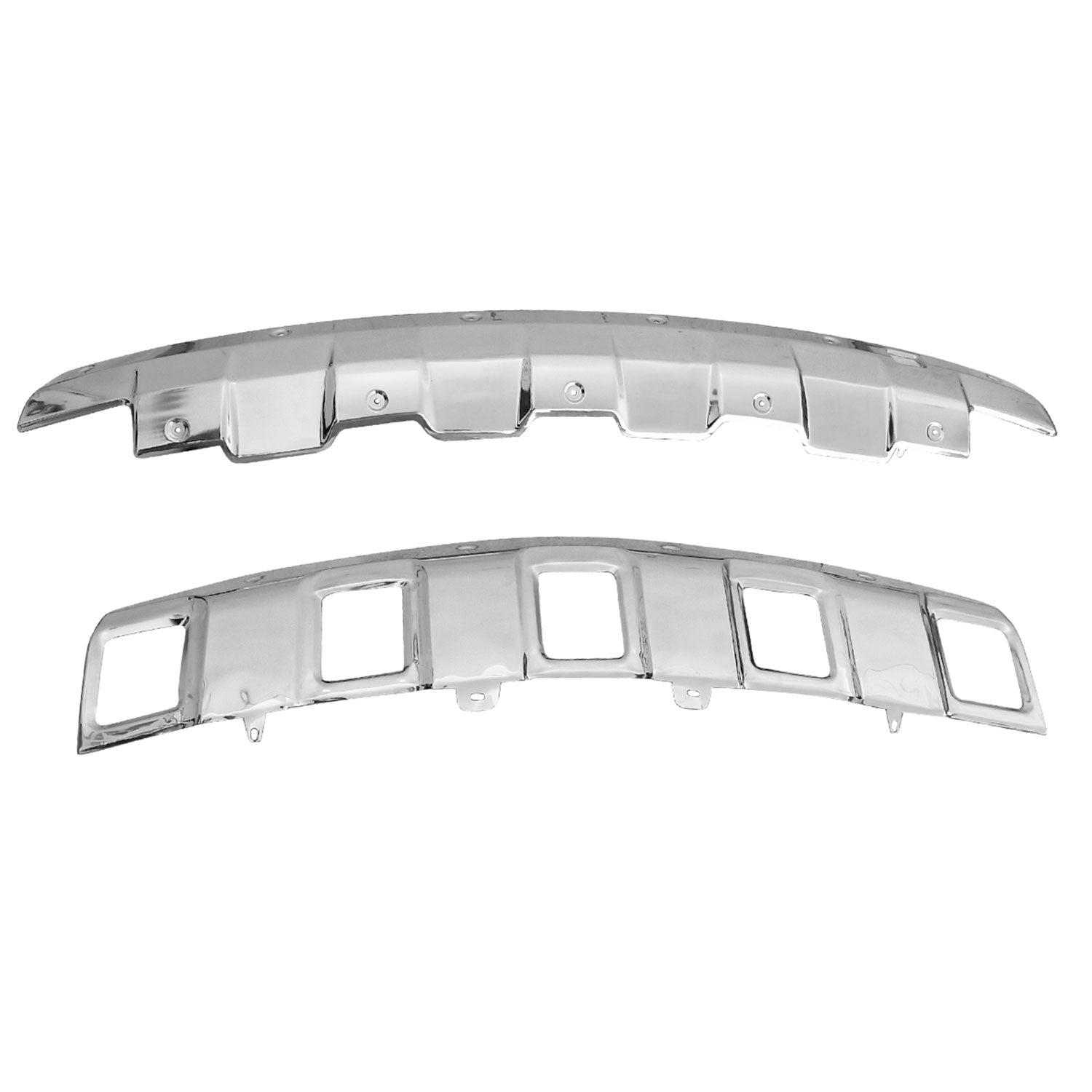 2006-2008 Mercedes Benz W164 ML350 Front & Rear Chrome S.Steel Skid Plate Kit