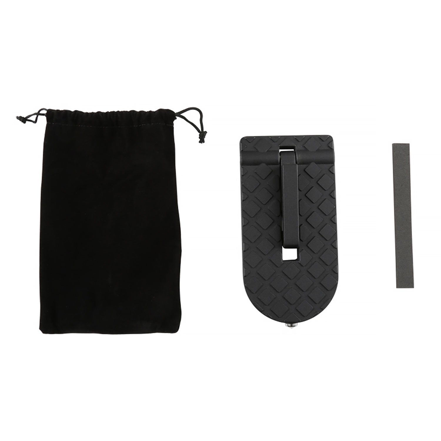 Universal Foldable Car Door Step Latch Foot Hook & Safety Hammer Black