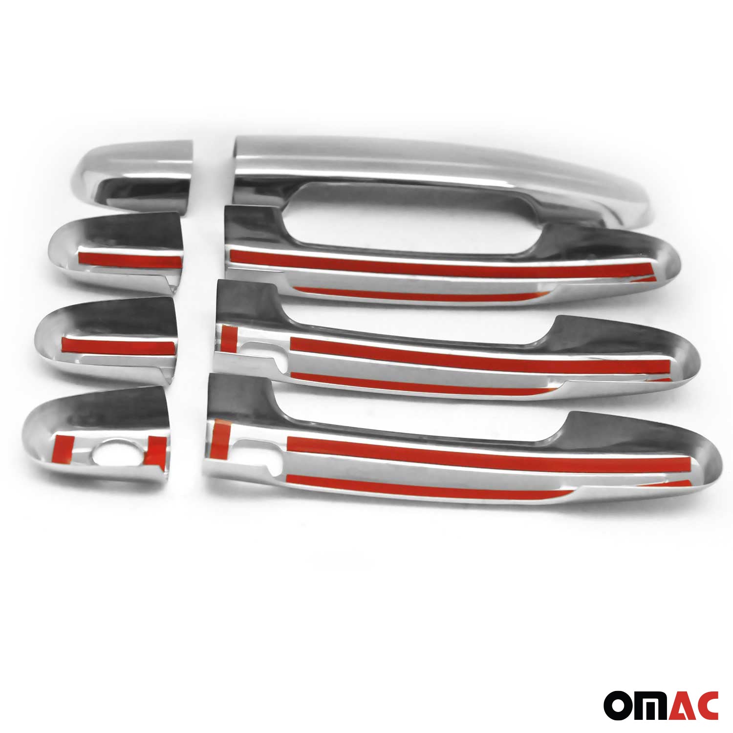 2008-2013 Toyota Highlander Door Handle Cover Protector S.Steel Chrome 8Pcs