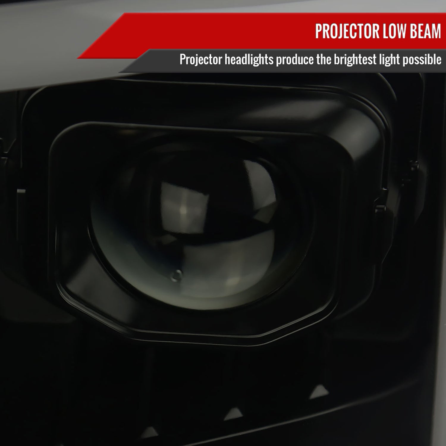 2011-2016 Ford F-250 F-350 F-450 F-550 LED CBar Projector Headlights Smoke