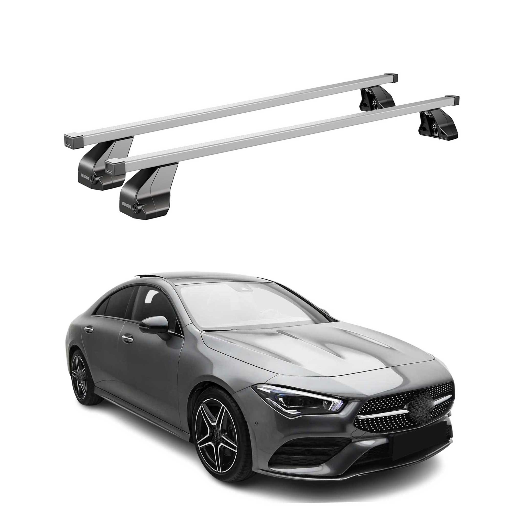 2020-2025 Mercedes Cla C118 Roof Rack Cross Bars Silver