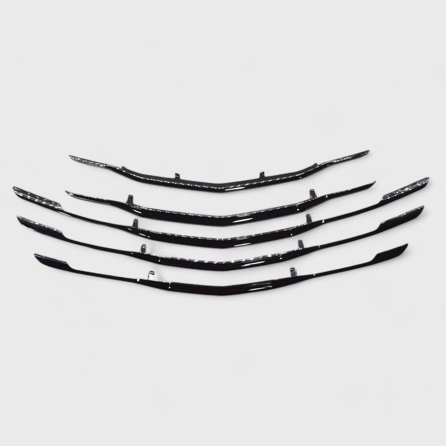 2016-2025 Chevrolet Malibu Grille Overlay Gloss Black 5Pcs ABS Plastic