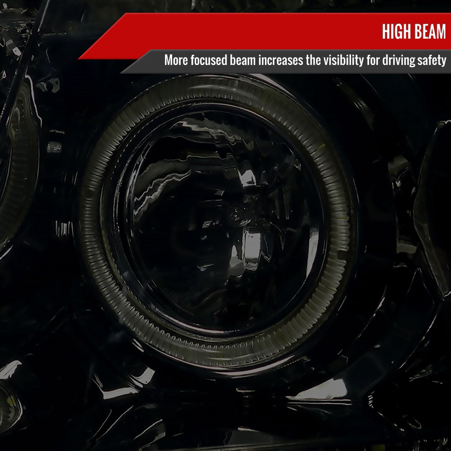 2004-2008 Ford F-150/ 06-2008 Lincoln Mark LT Dual Halo Headlights LED Light