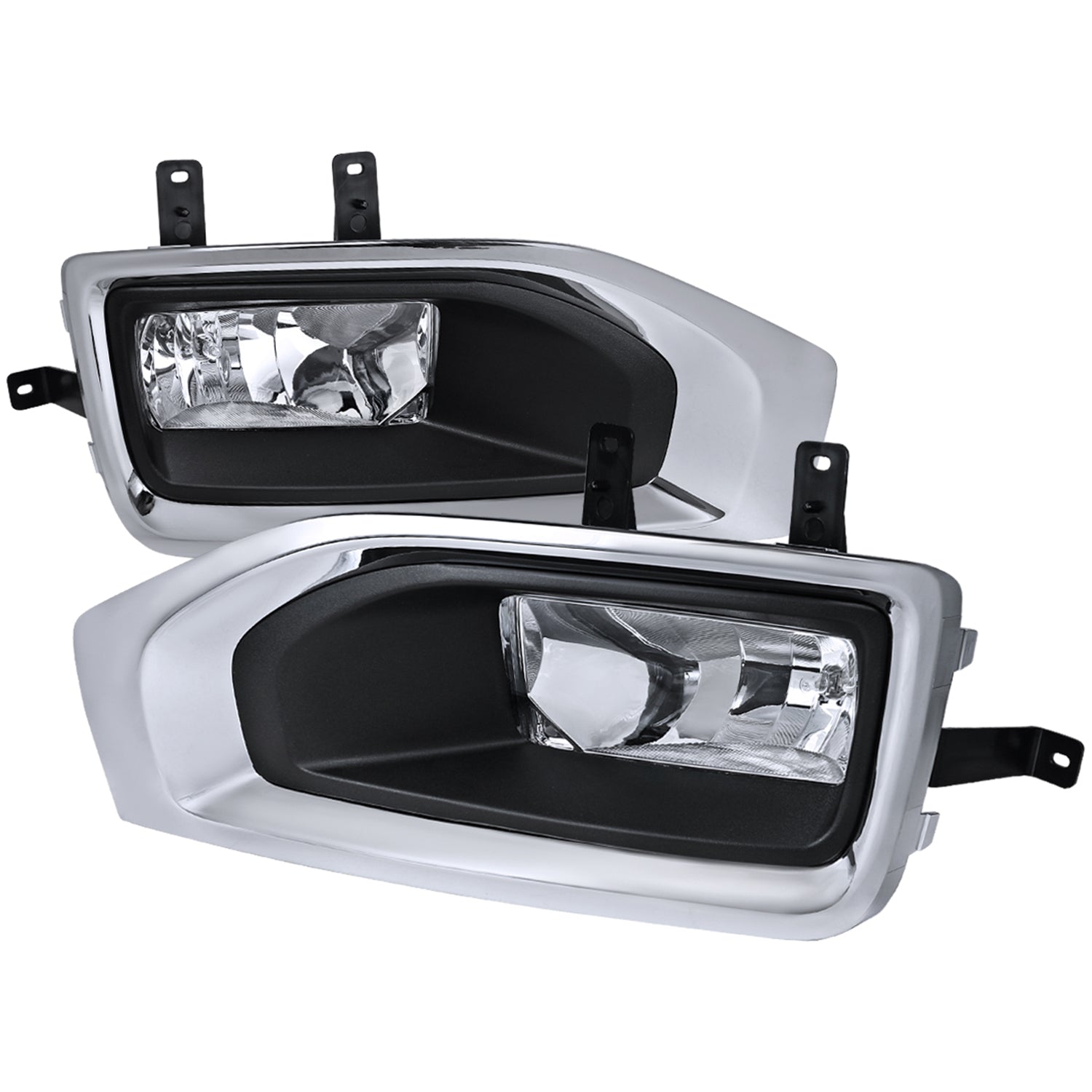 2015-2018 GMC Yukon/Yukon XL H3 Fog Lights Kit Chrome Housing/Clear Lens