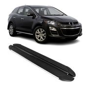 2007-2012 Mazda CX-7 Running Boards Side Steps Silver & Black