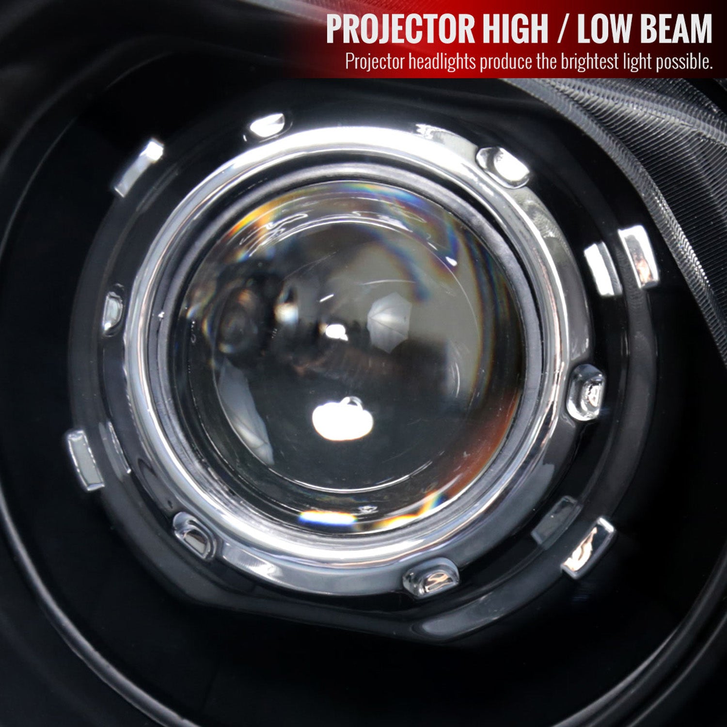 2010-2014 Ford Mustang Retrofit Style Projector Headlights Matte Black/Clear