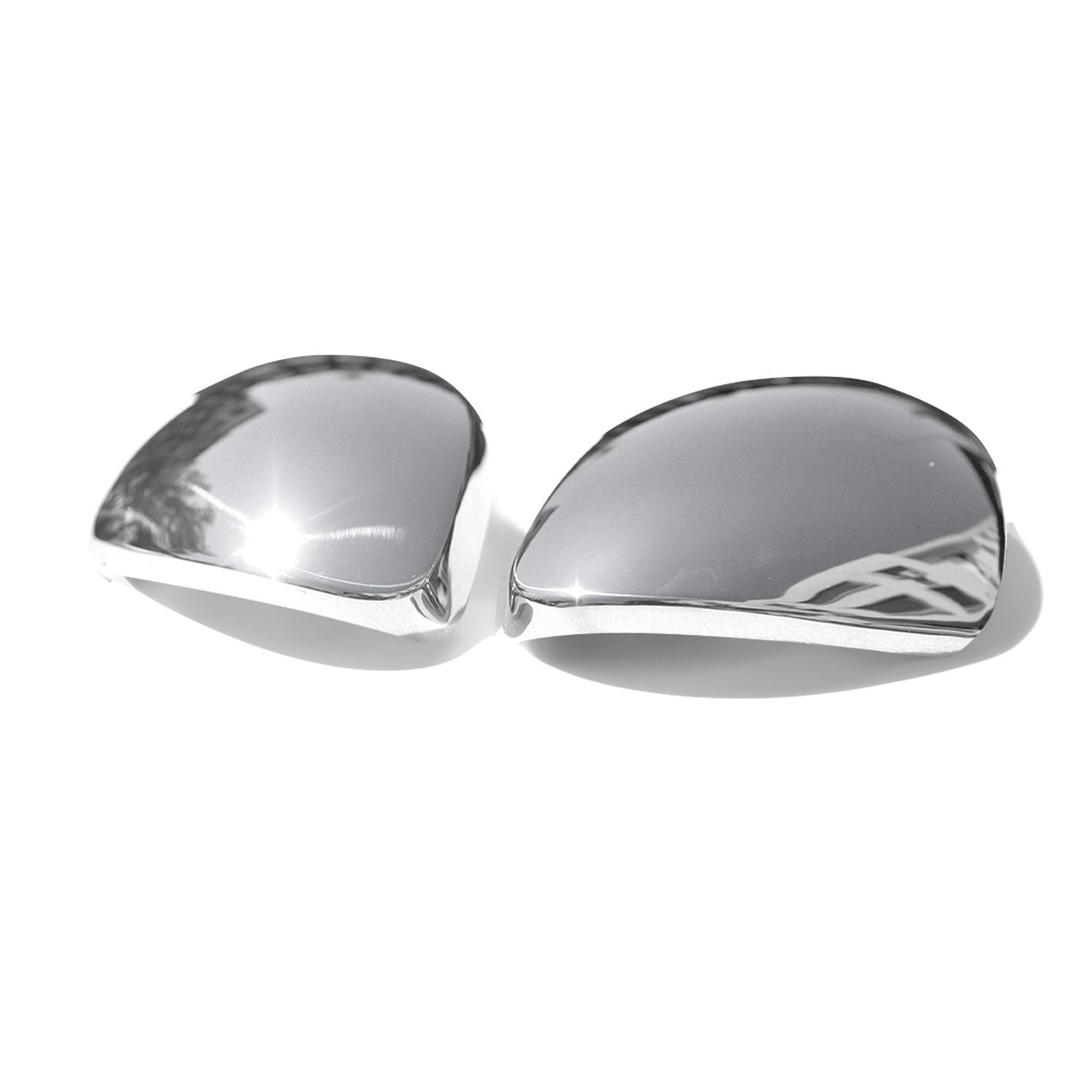2009-2017 VW Tiguan Side Mirror Cover Caps Stainless Steel Silver 2 Pcs
