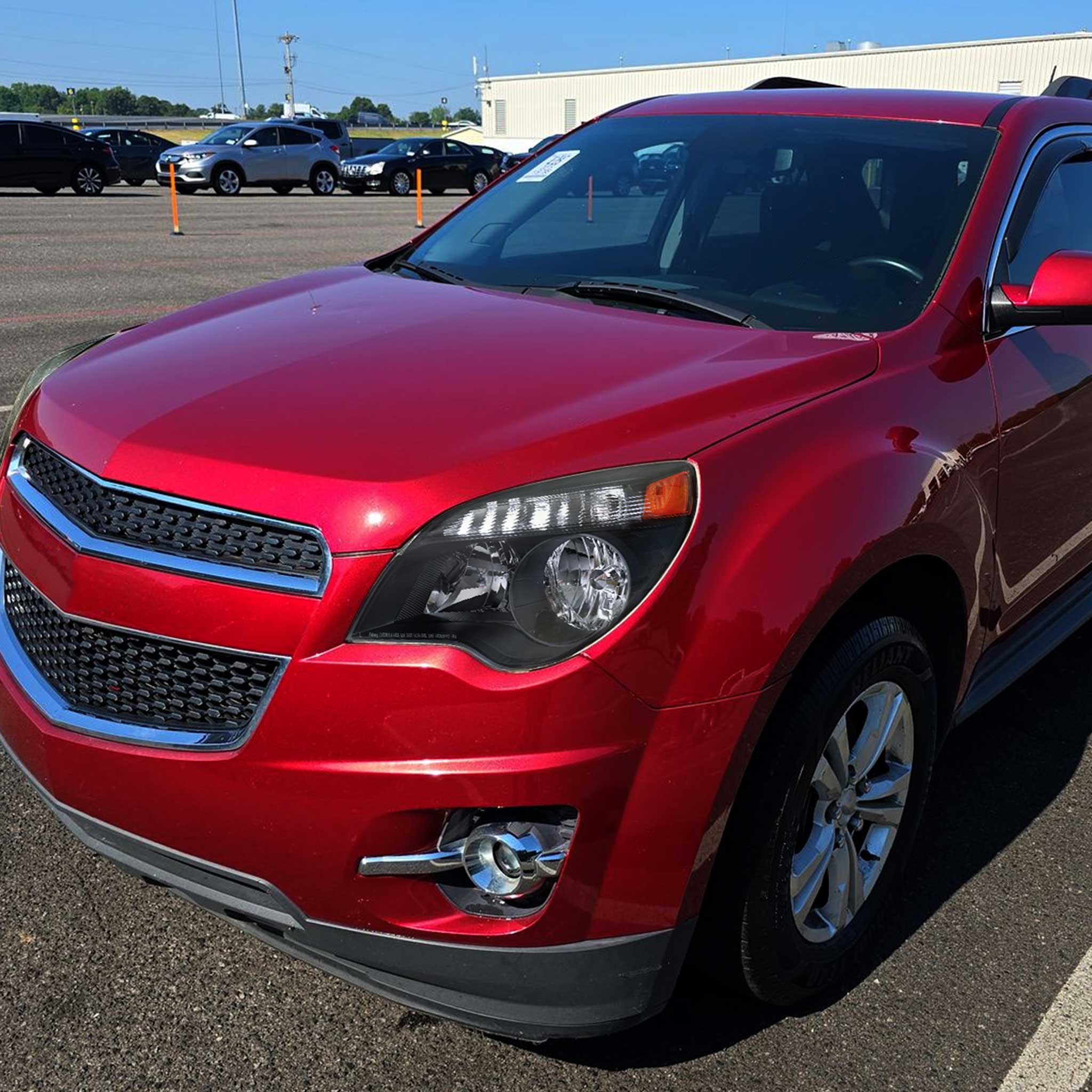 For Chevrolet Equinox 2010-2015 Factory Style Headlights Matte Black Housing Clear Lens