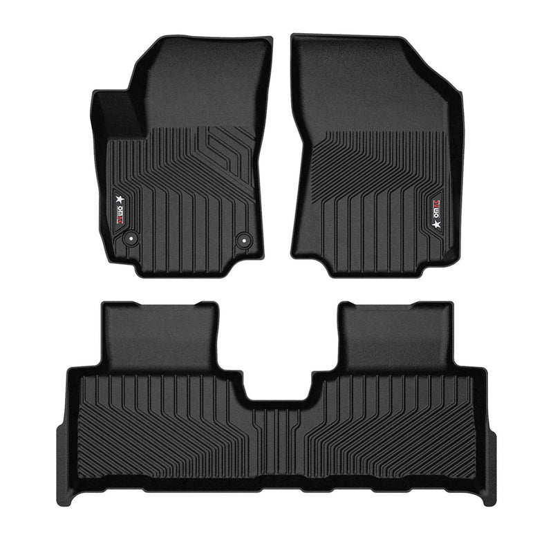 2018-2024 GMC Terrain / Terrain Denali Premium Floor Mats Liners First and Second Row Set Black