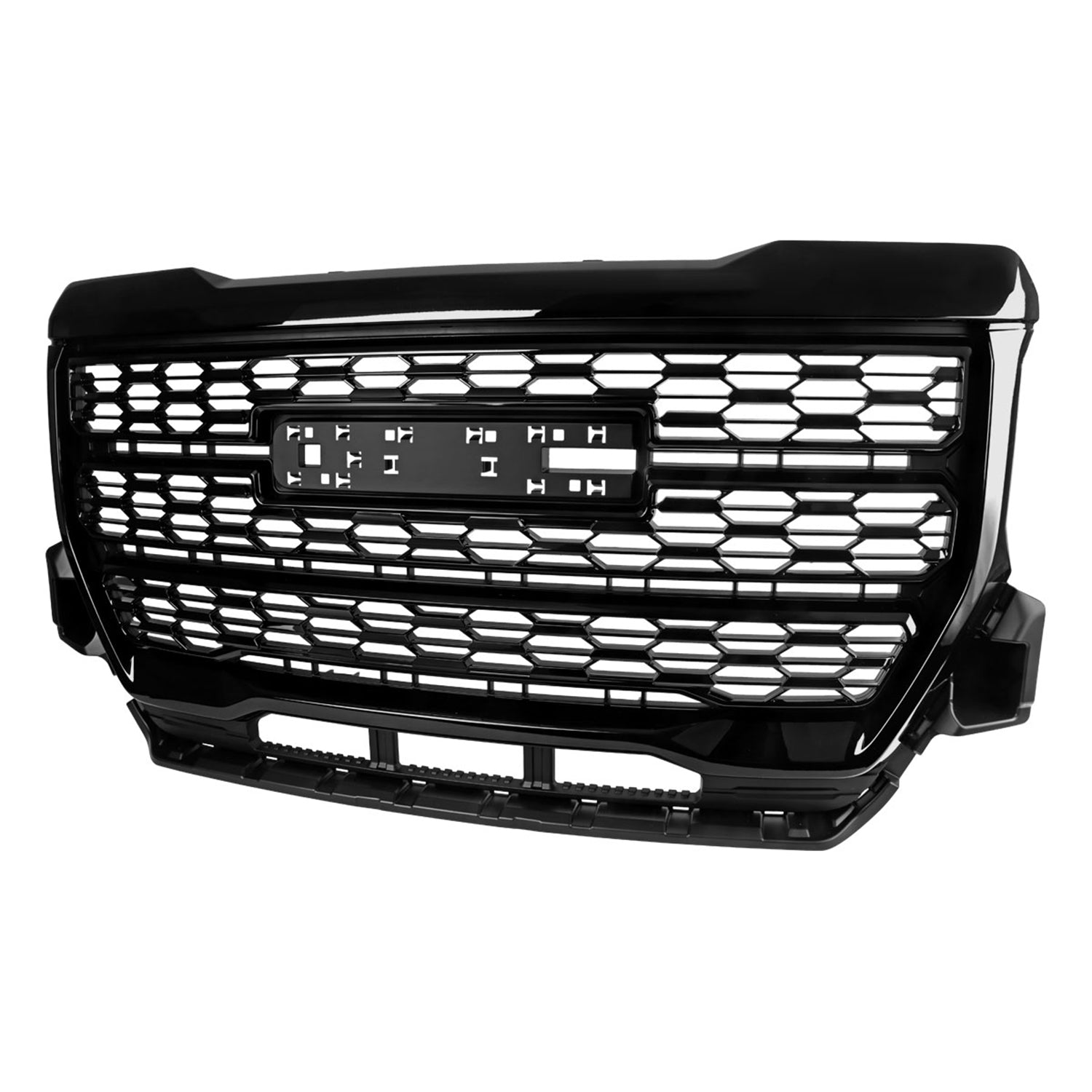 2021-2022 GMC Canyon Glossy Black Denali Style Front Upper Mesh Hood Grille